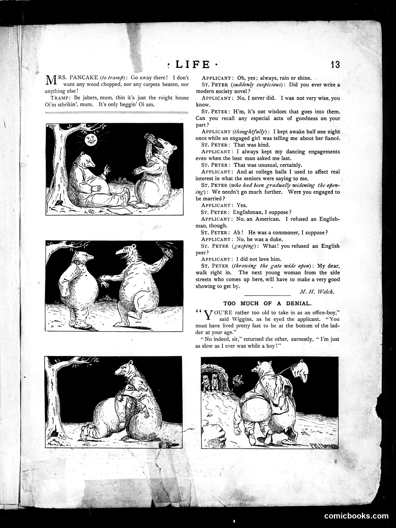 Life — July 4, 1889 — page 13: Life, 1889-07-04