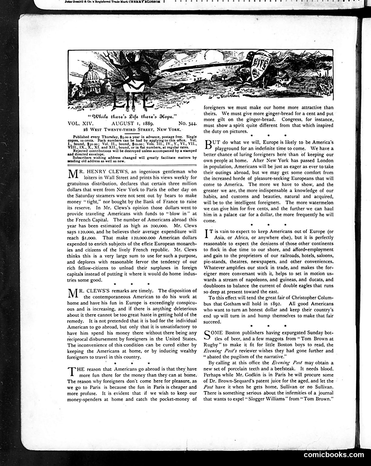 Life — August 1, 1889 — page 4: Life, 1889-08-01