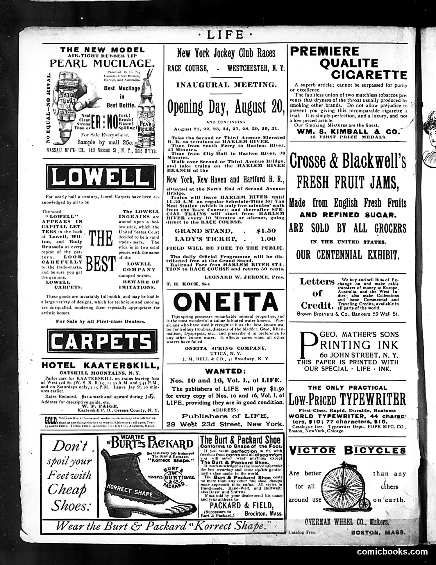 Life — August 22, 1889 — page 2: Life, 1889-08-22