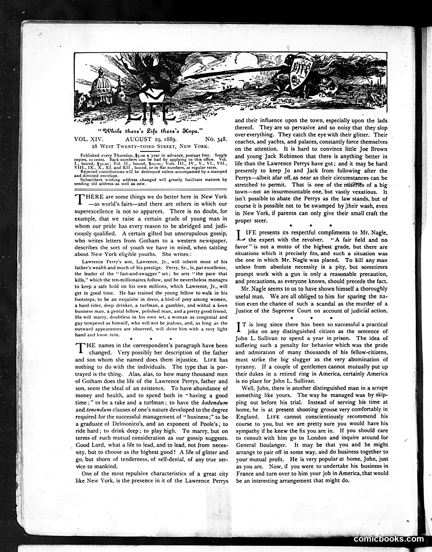 Life — August 29, 1889 — page 4: Life, 1889-08-29