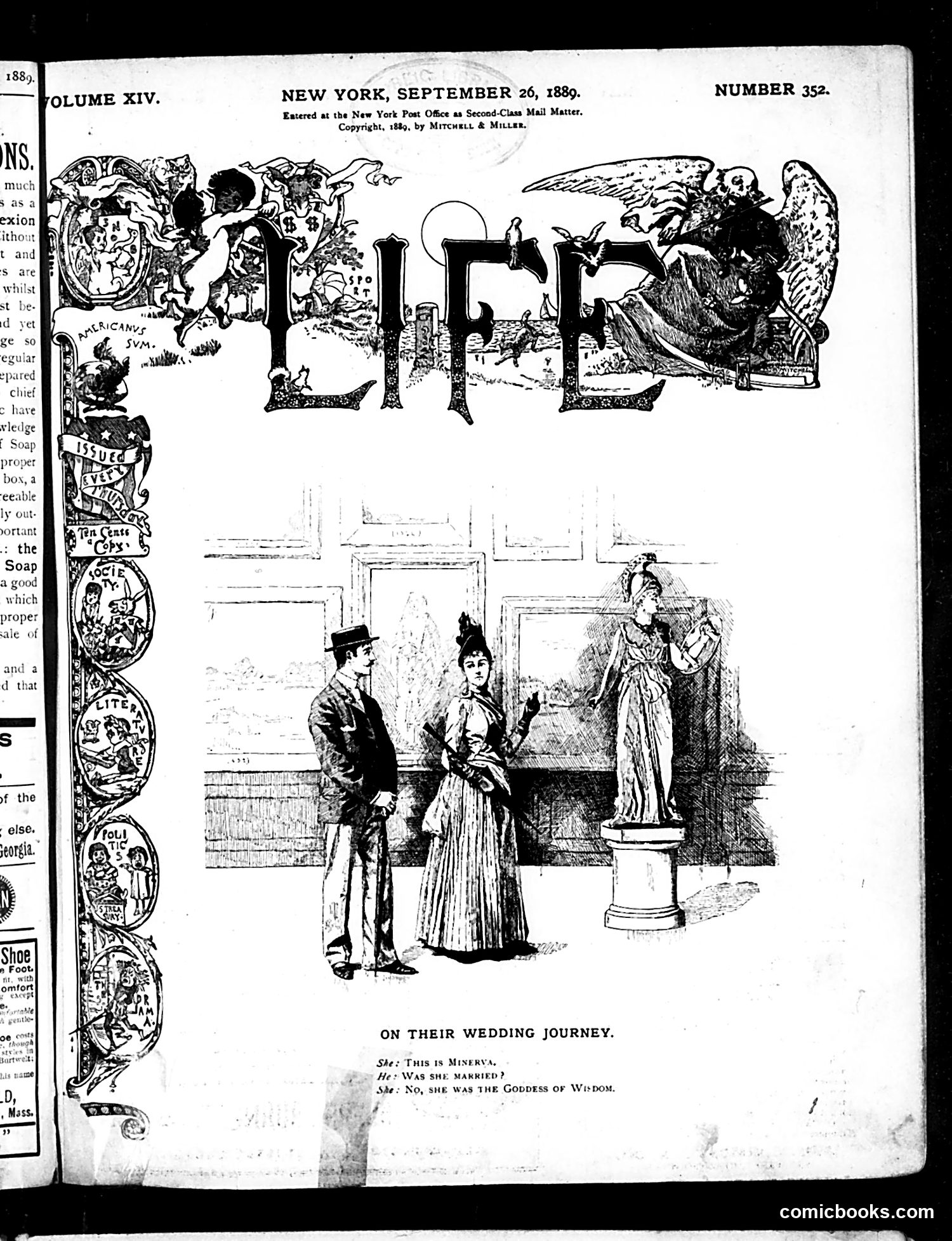 Life — September 26, 1889 — page 1: Life, 1889-09-26