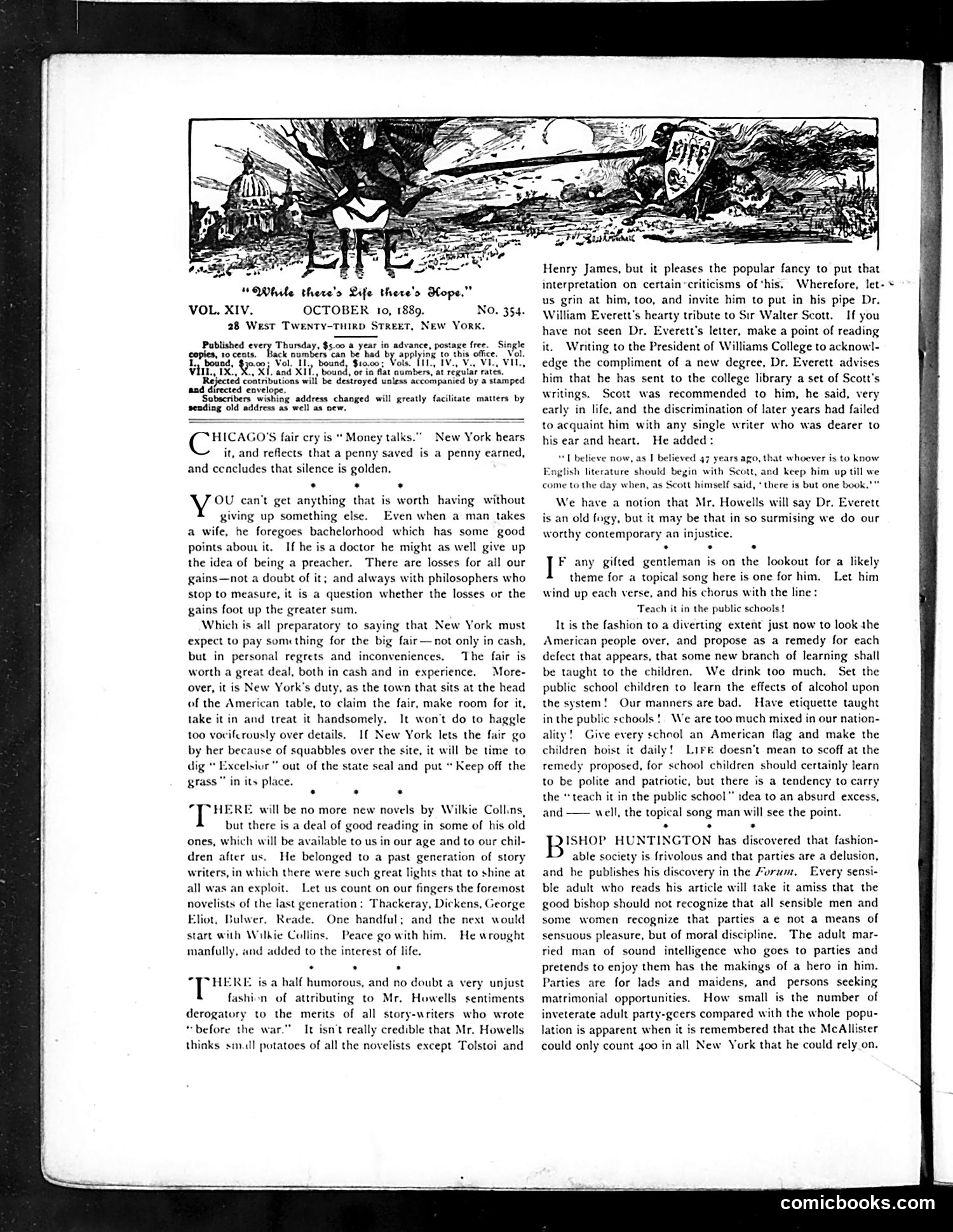 Life — October 10, 1889 — page 4: Life, 1889-10-10