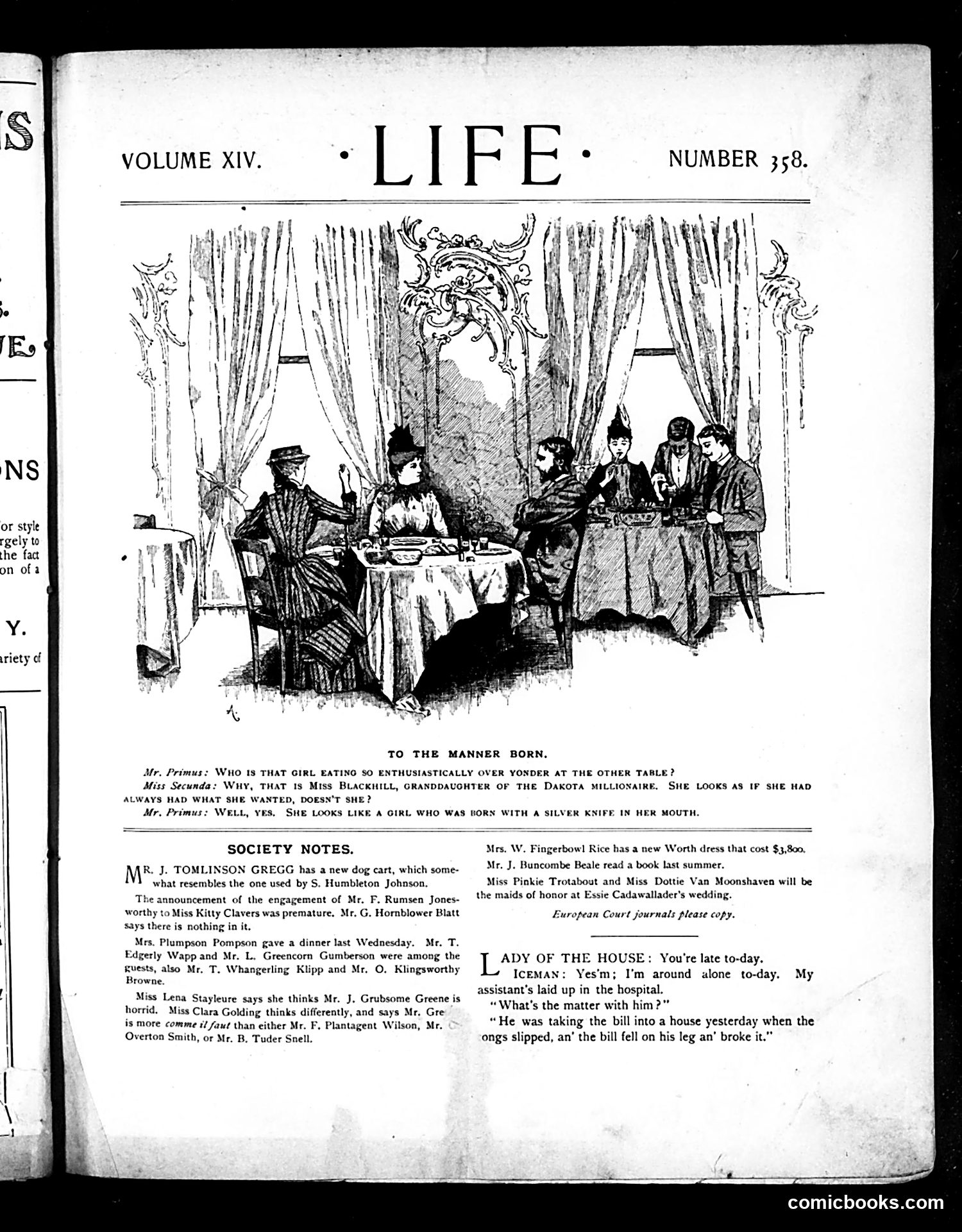 Life — November 7, 1889 — page 3: Life, 1889-11-07