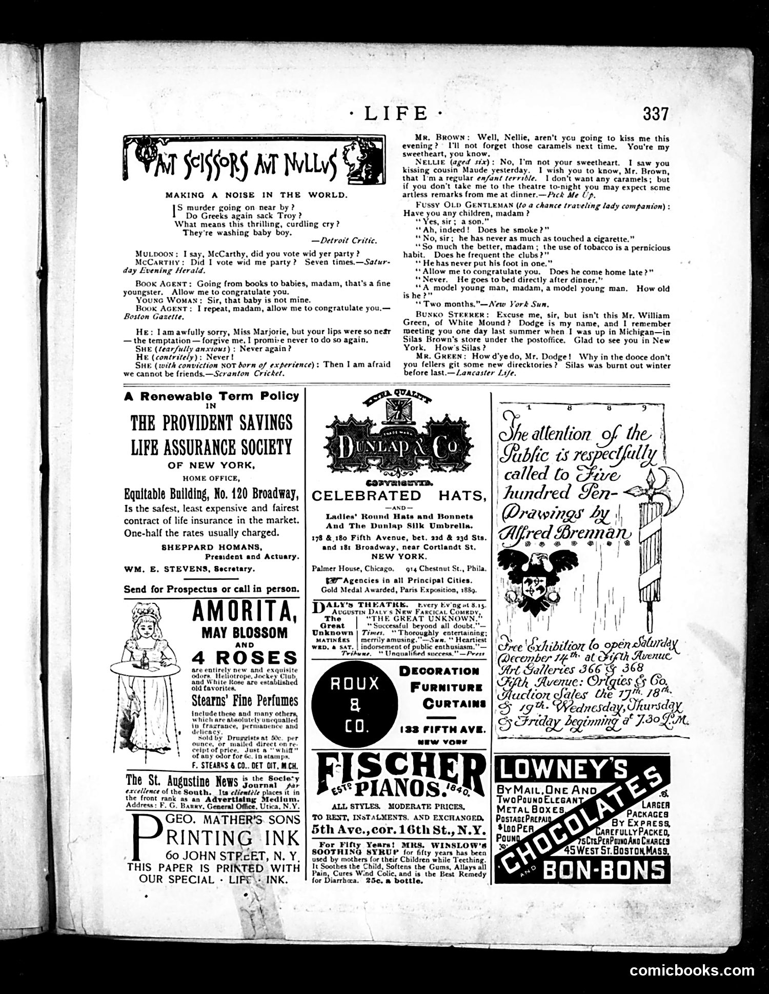 Life — December 12, 1889 — page 13: Life, 1889-12-12