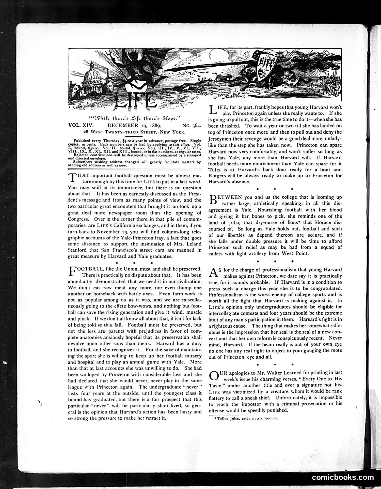 Life — December 19, 1889 — page 4: Life, 1889-12-19