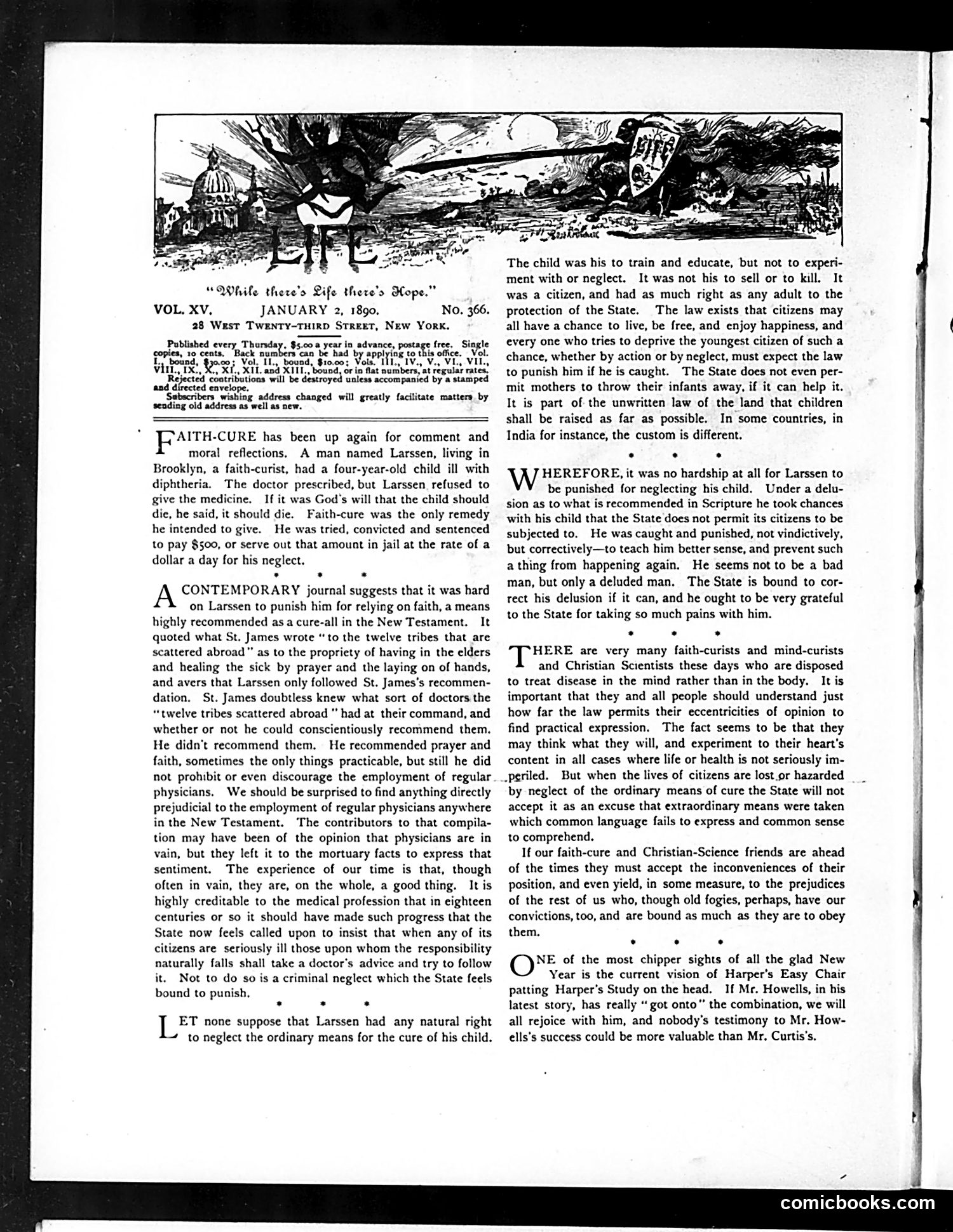 Life — January 2, 1890 — page 4: Life, 1890-01-02