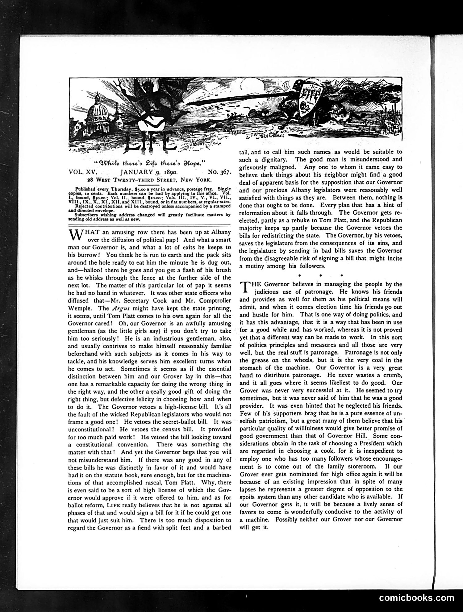 Life — January 9, 1890 — page 4: Life, 1890-01-09