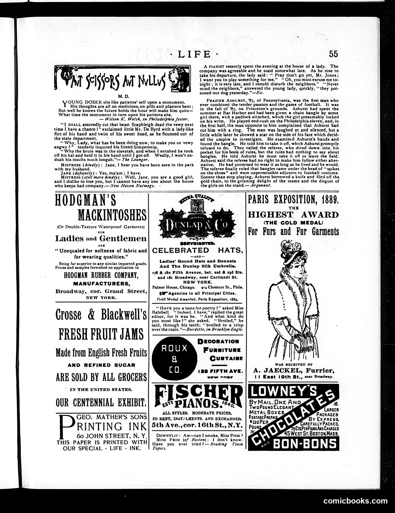 Life — January 23, 1890 — page 13: Life, 1890-01-23