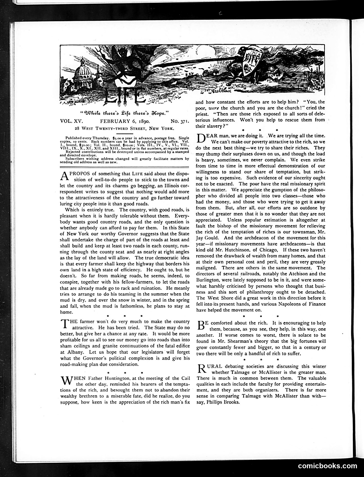 Life — February 6, 1890 — page 4: Life, 1890-02-06