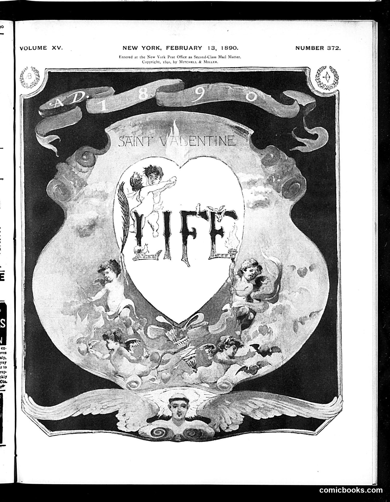 Life — February 13, 1890 — page 1: Life, 1890-02-13