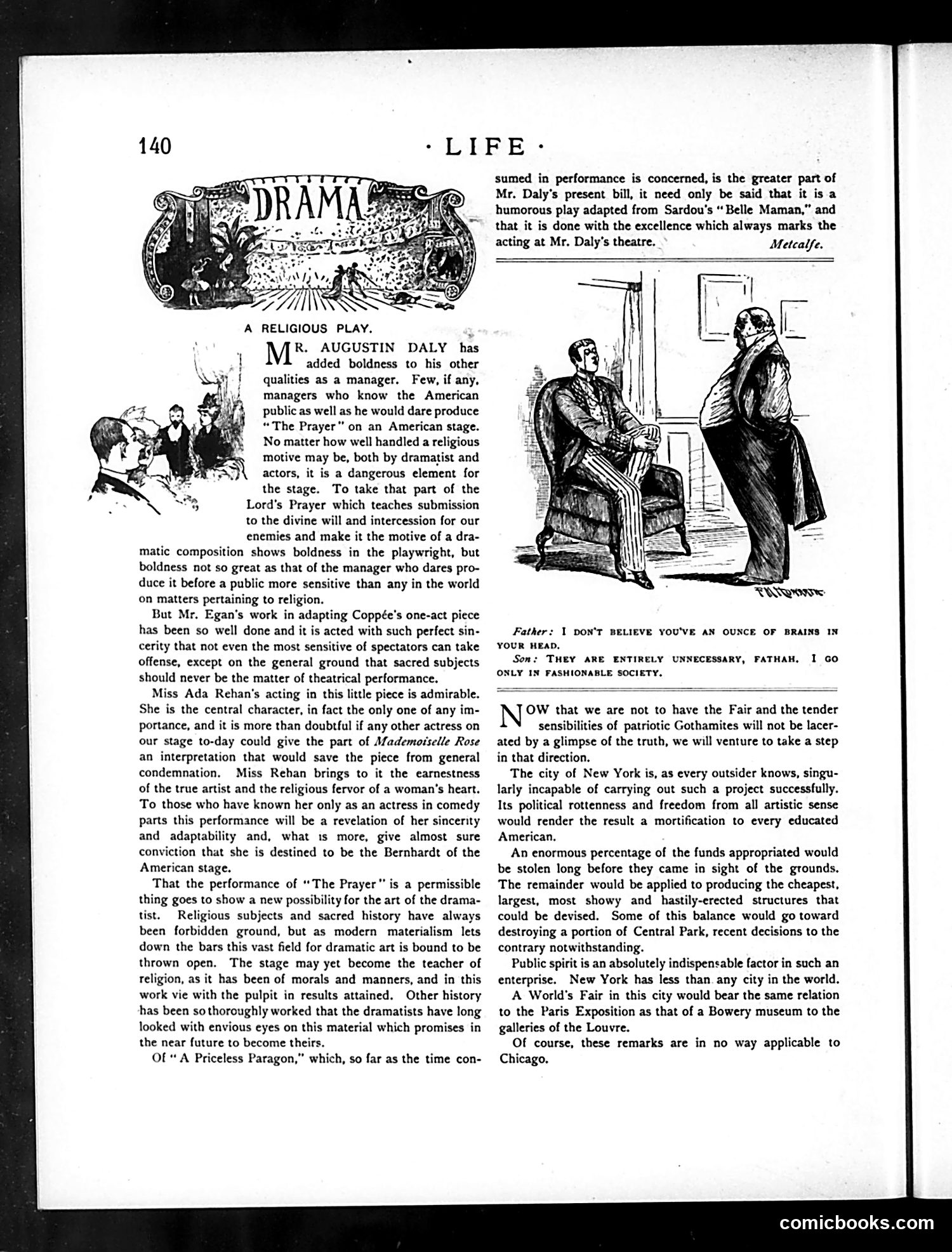Life — March 6, 1890 — page 12: Life, 1890-03-06