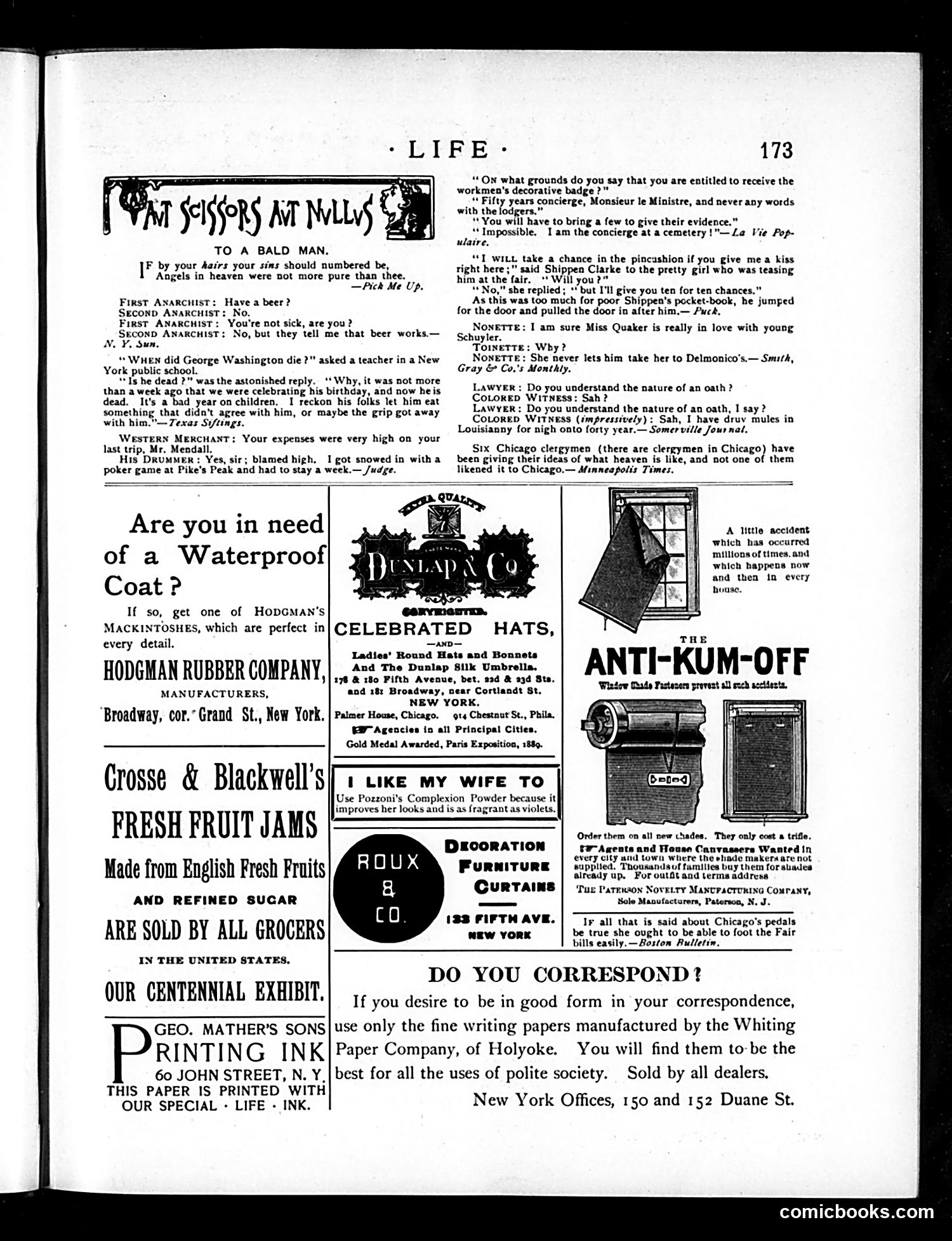 Life — March 20, 1890 — page 13: Life, 1890-03-20