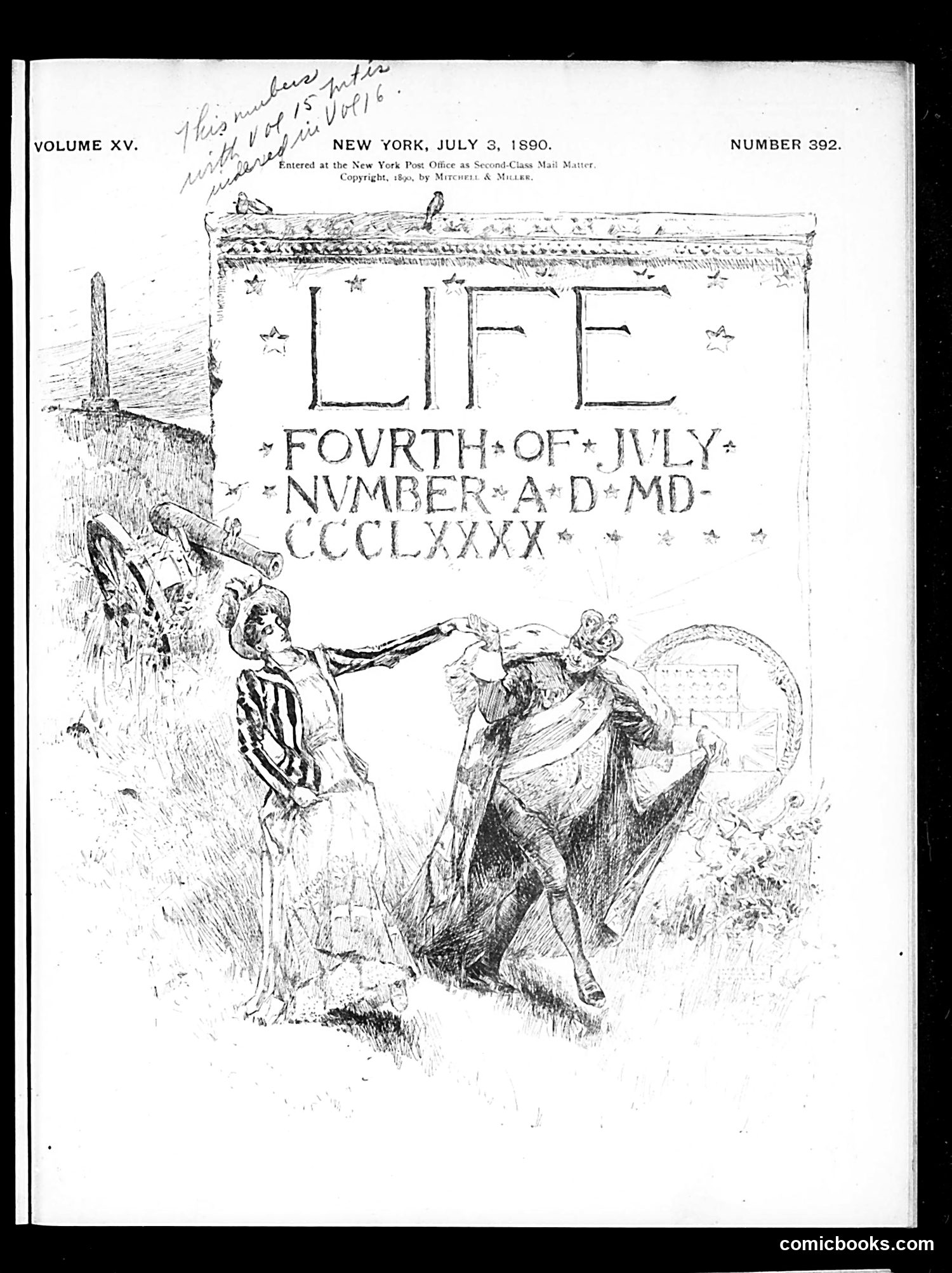 Life — July 3, 1890 — page 1: Life, 1890-07-03