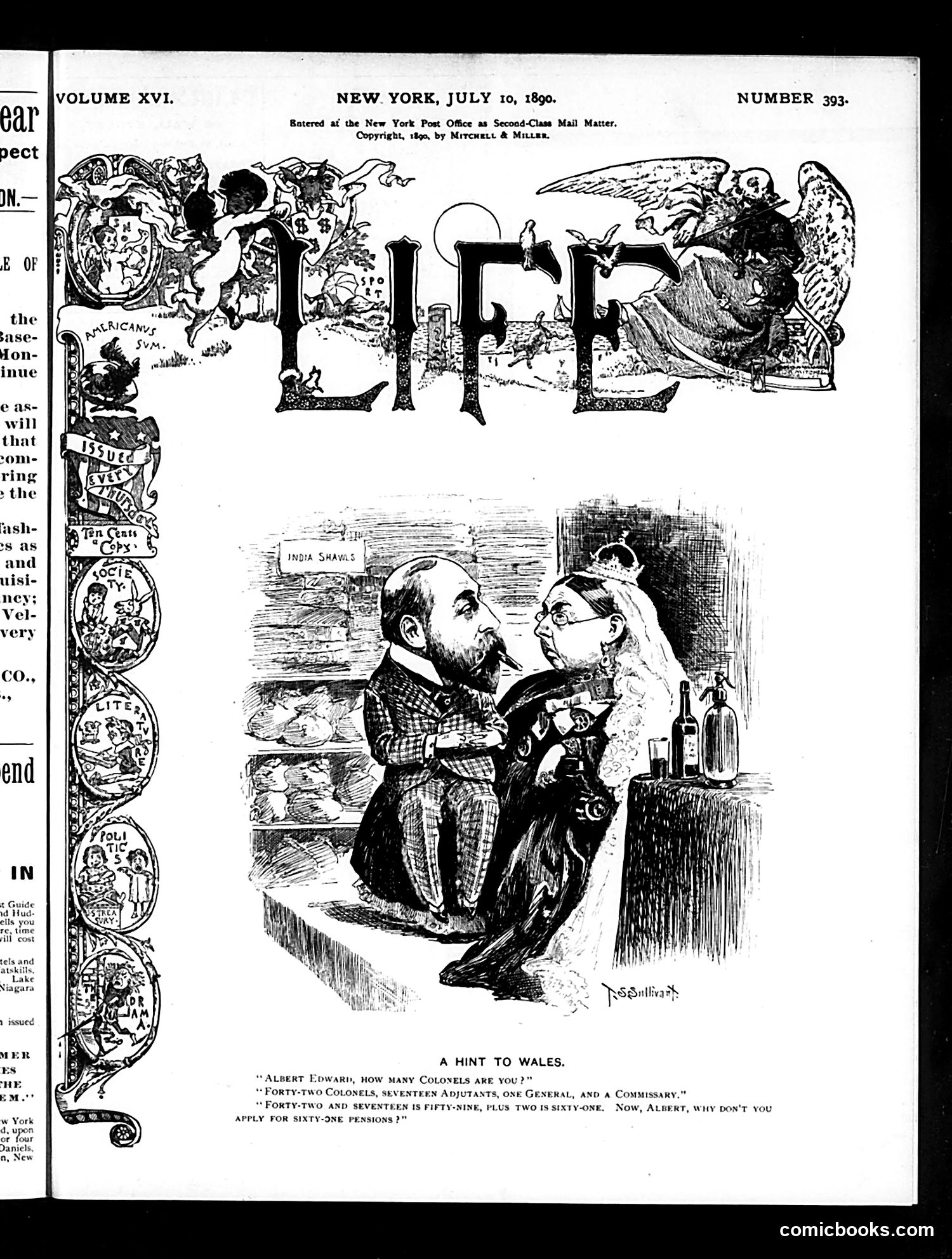 Life — July 10, 1890 — page 1: Life, 1890-07-10