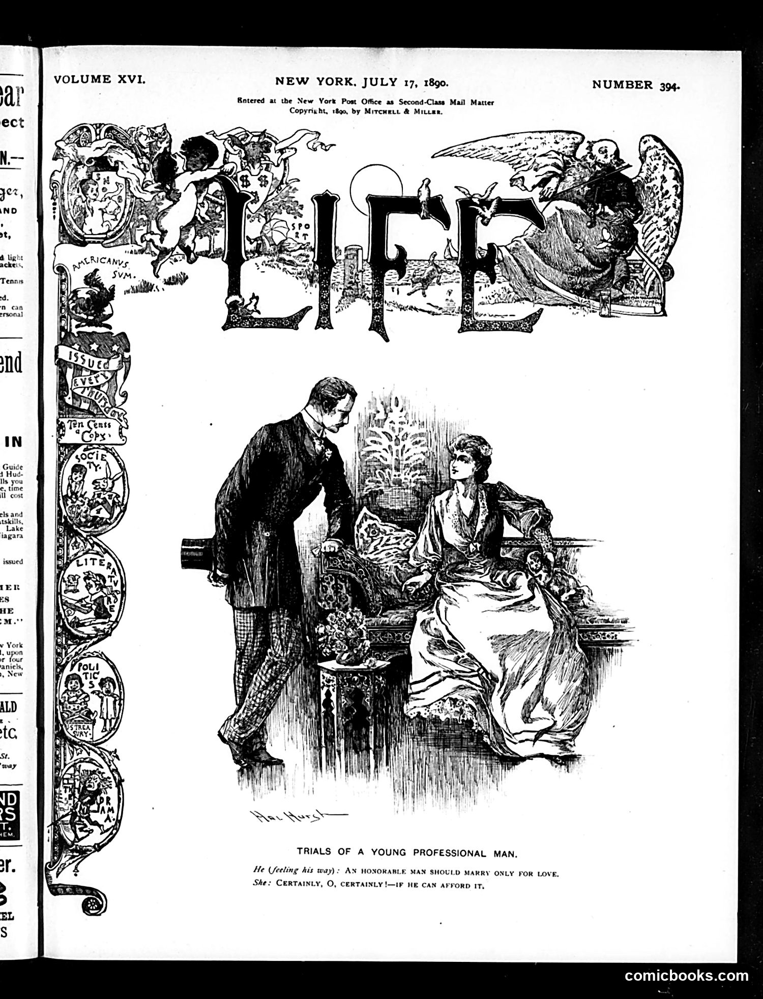 Life — July 17, 1890 — page 1: Life, 1890-07-17