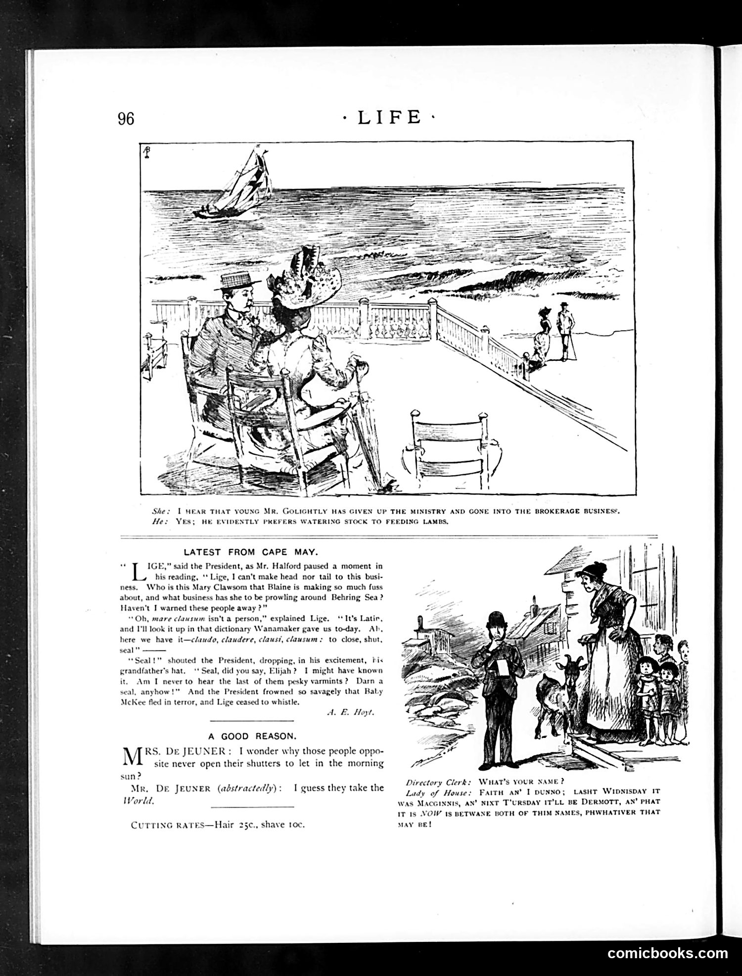 Life — August 21, 1890 — page 12: Life, 1890-08-21