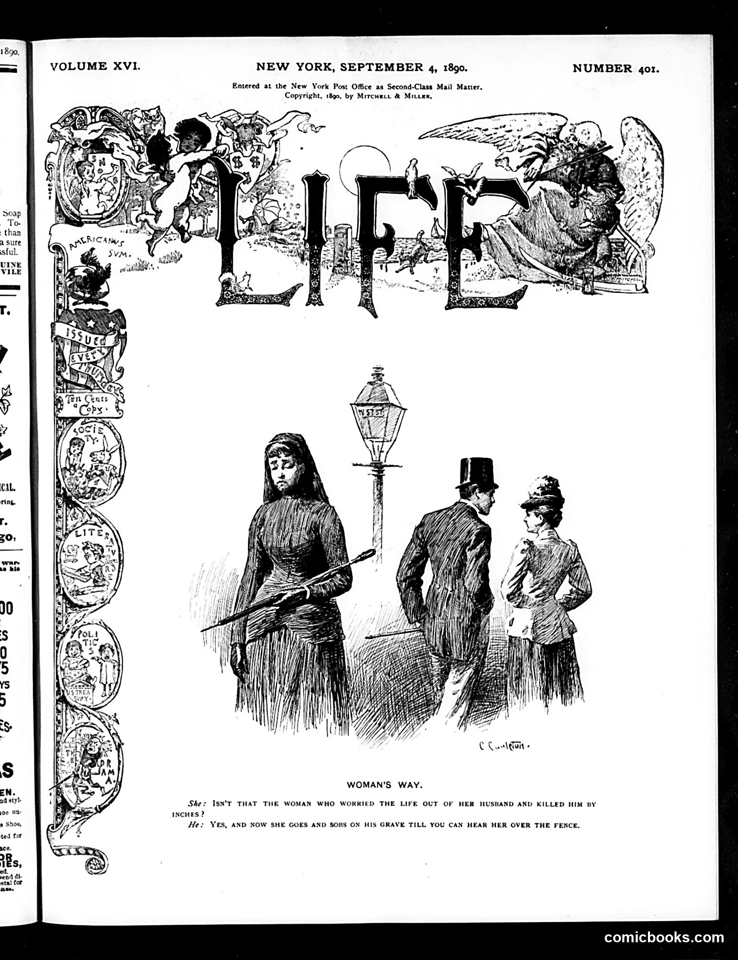 Life — September 4, 1890 — page 1: Life, 1890-09-04