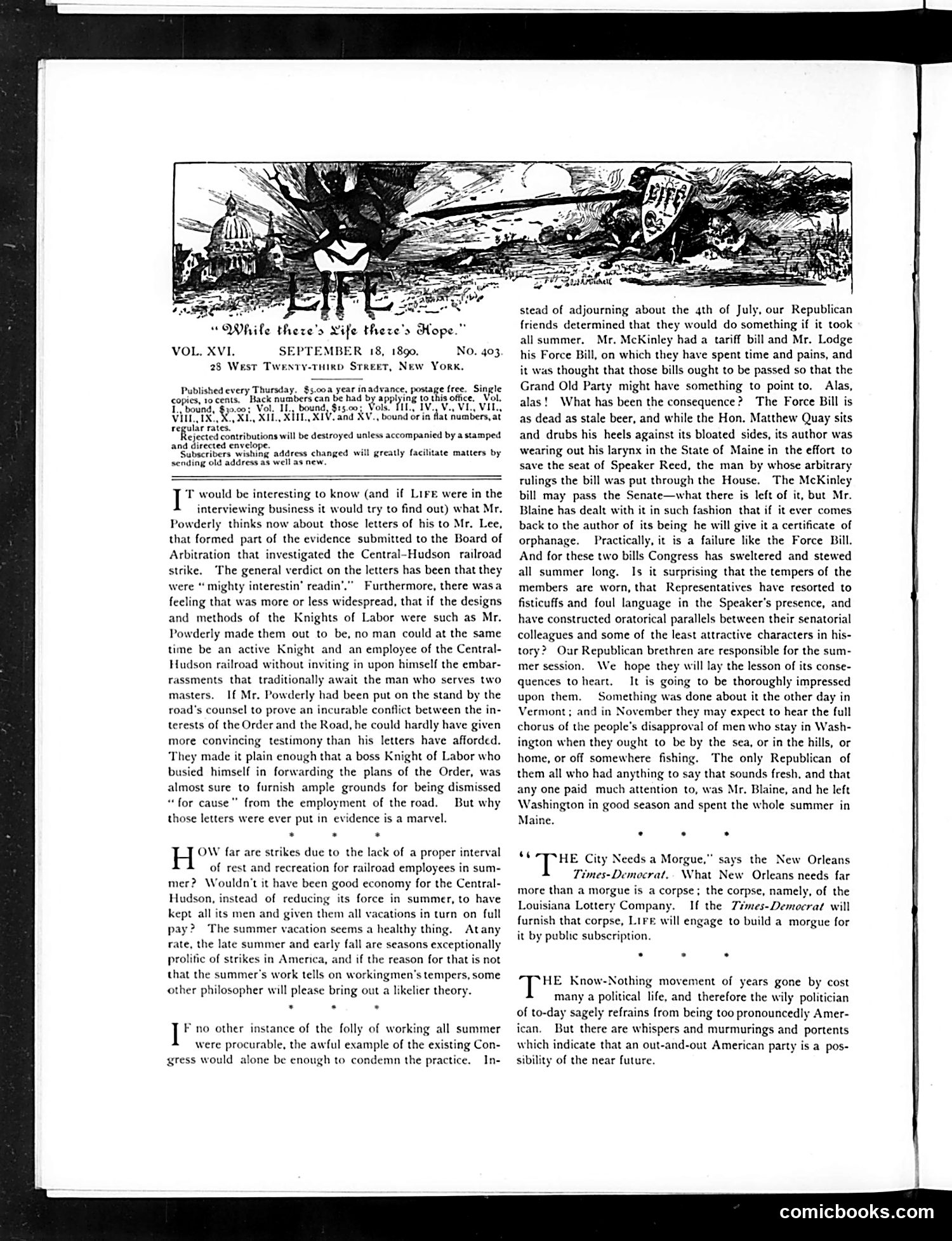 Life — September 18, 1890 — page 4: Life, 1890-09-18