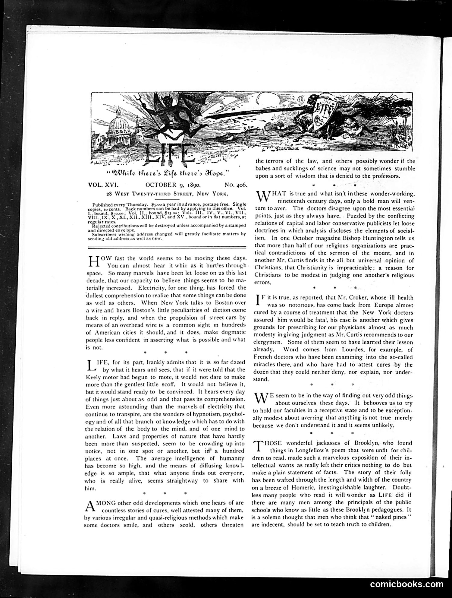 Life — October 9, 1890 — page 4: Life, 1890-10-09