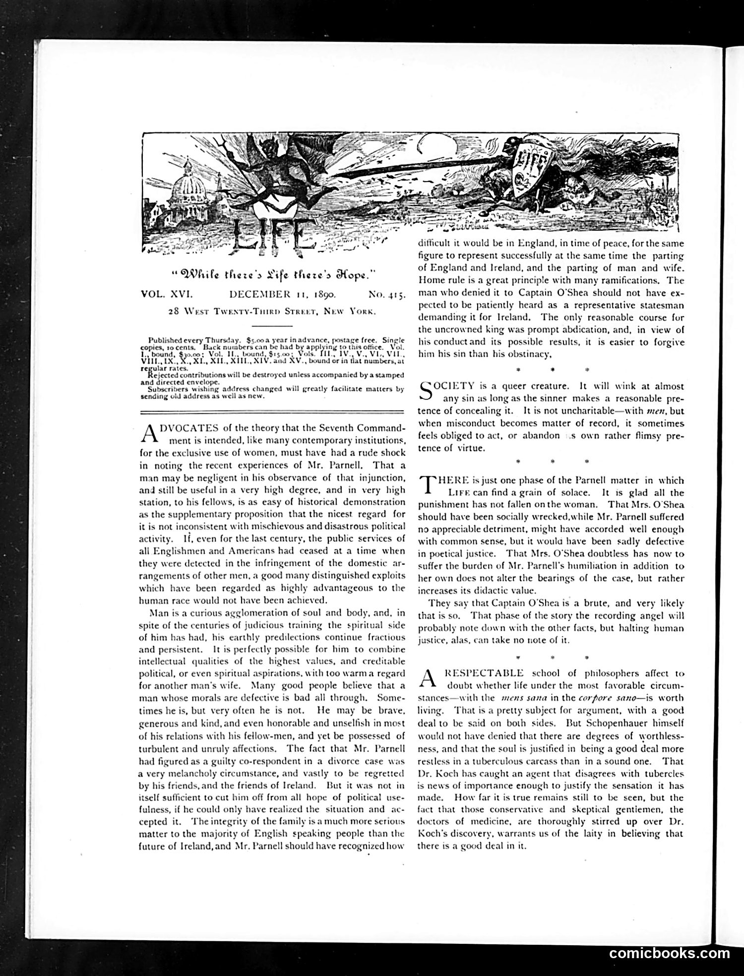 Life — December 11, 1890 — page 4: Life, 1890-12-11