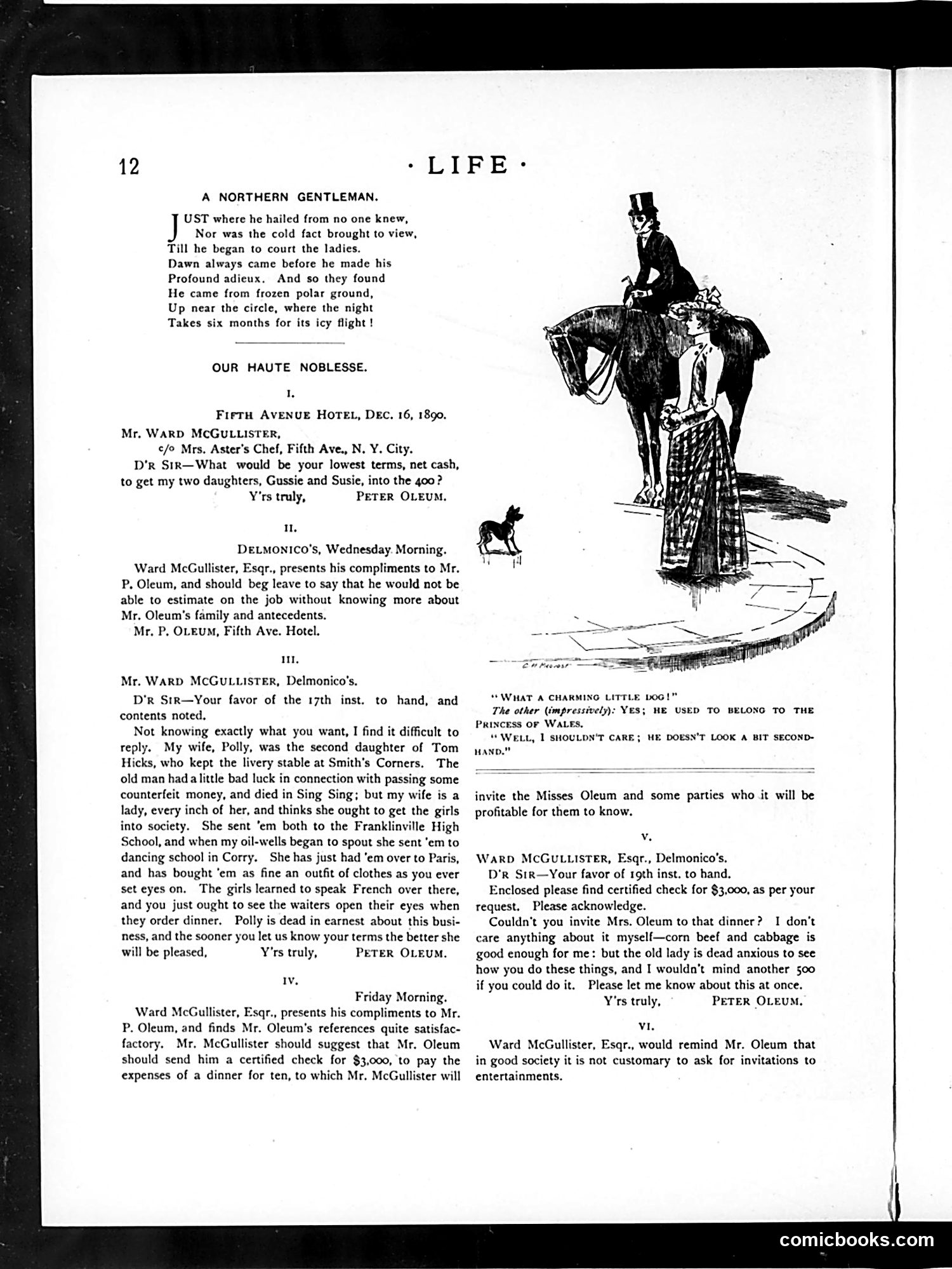 Life — January 1, 1891 — page 12: Life, 1891-01-01