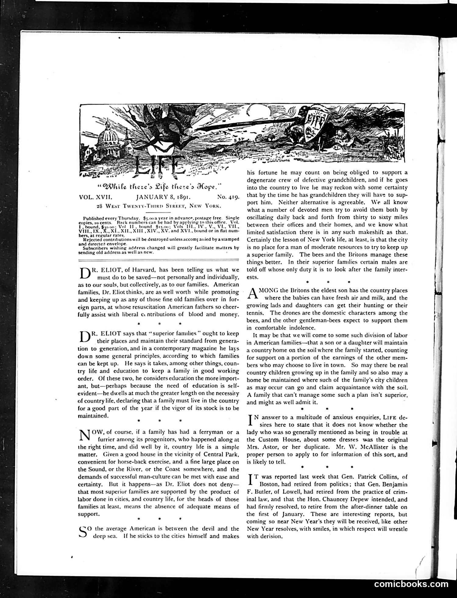 Life — January 8, 1891 — page 4: Life, 1891-01-08