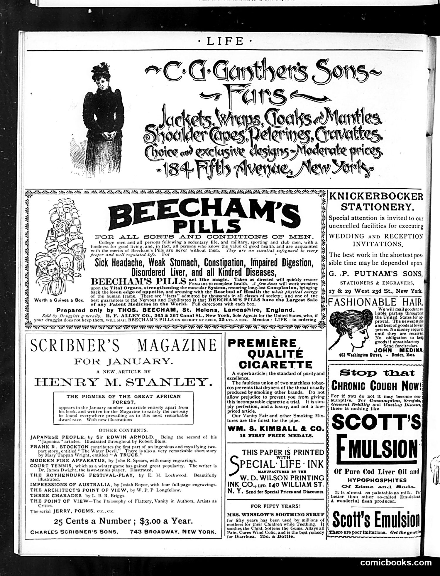 Life — January 15, 1891 — page 2: Life, 1891-01-15