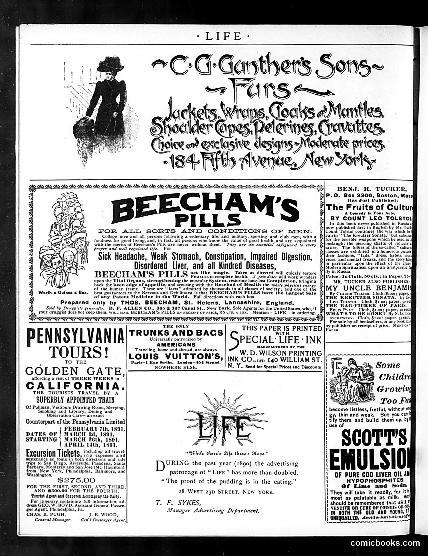 Life — January 22, 1891 — page 2: Life, 1891-01-22