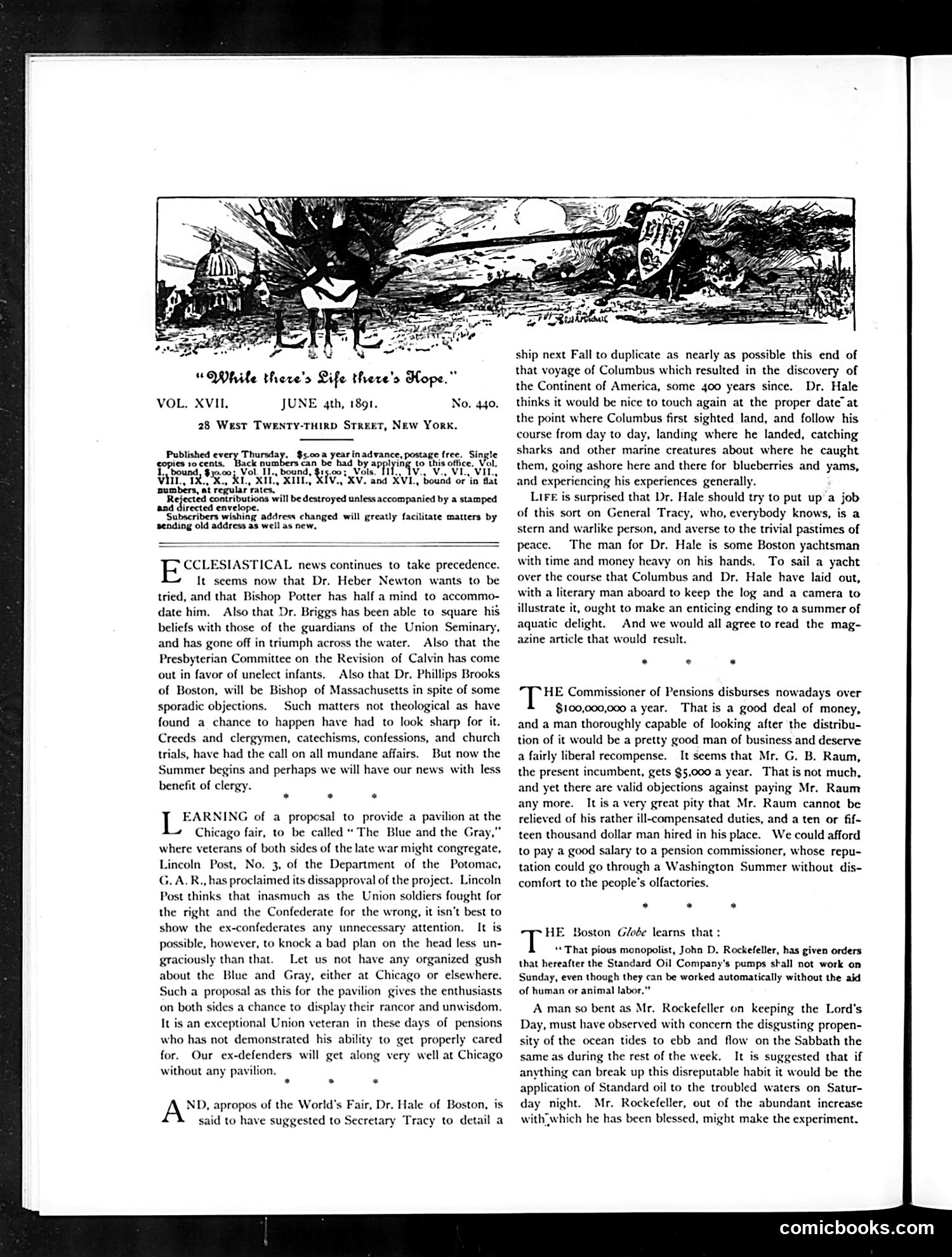 Life — June 4, 1891 — page 4: Life, 1891-06-04