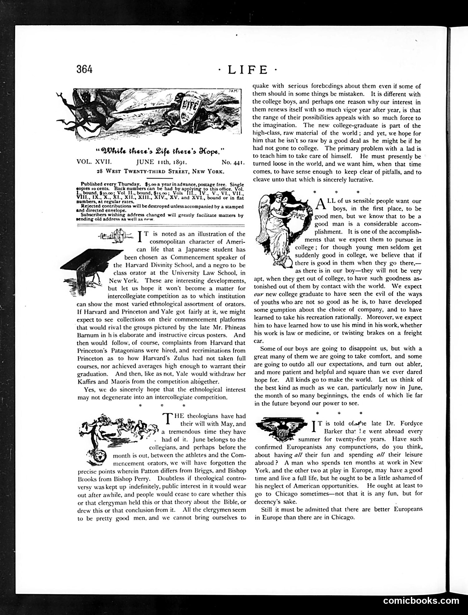 Life — June 11, 1891 — page 4: Life, 1891-06-11