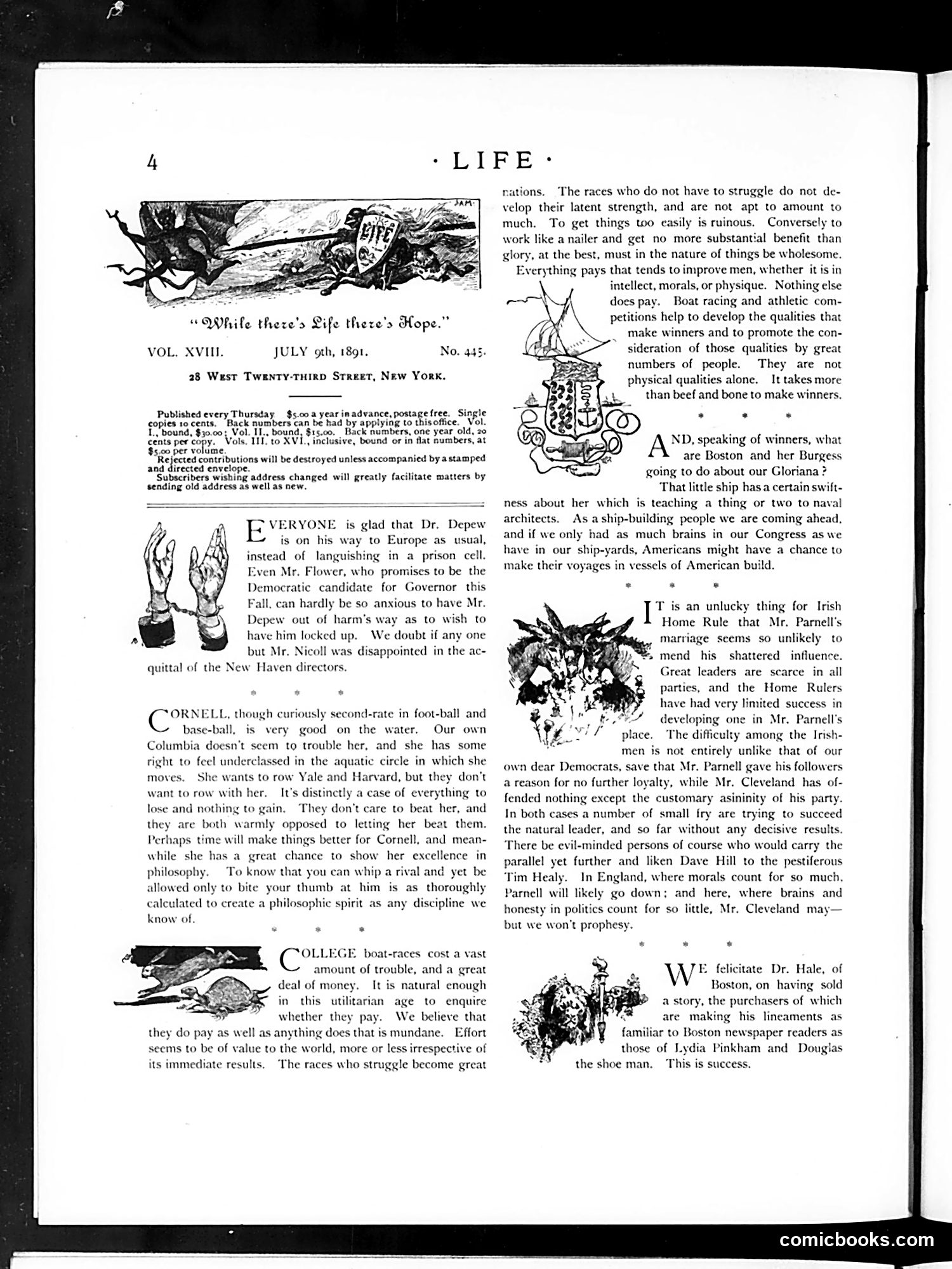 Life — July 9, 1891 — page 4: Life, 1891-07-09