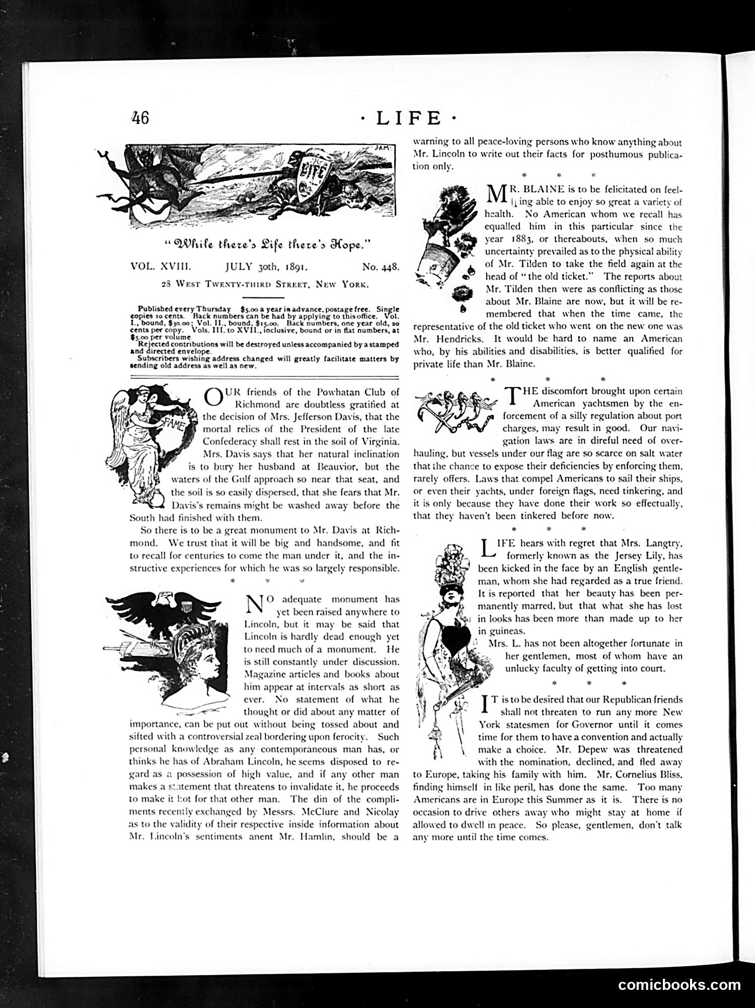 Life — July 30, 1891 — page 4: Life, 1891-07-30