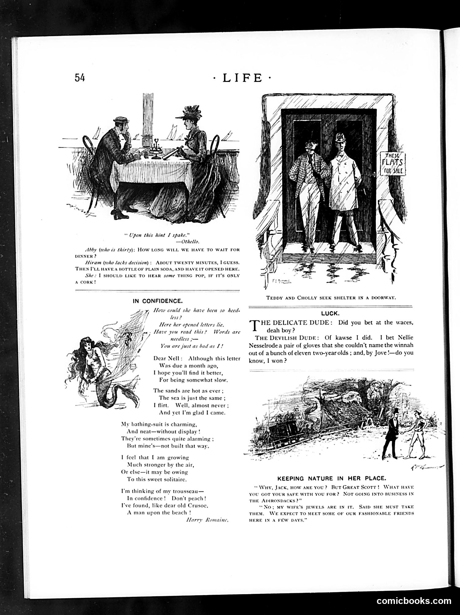 Life — July 30, 1891 — page 12: Life, 1891-07-30