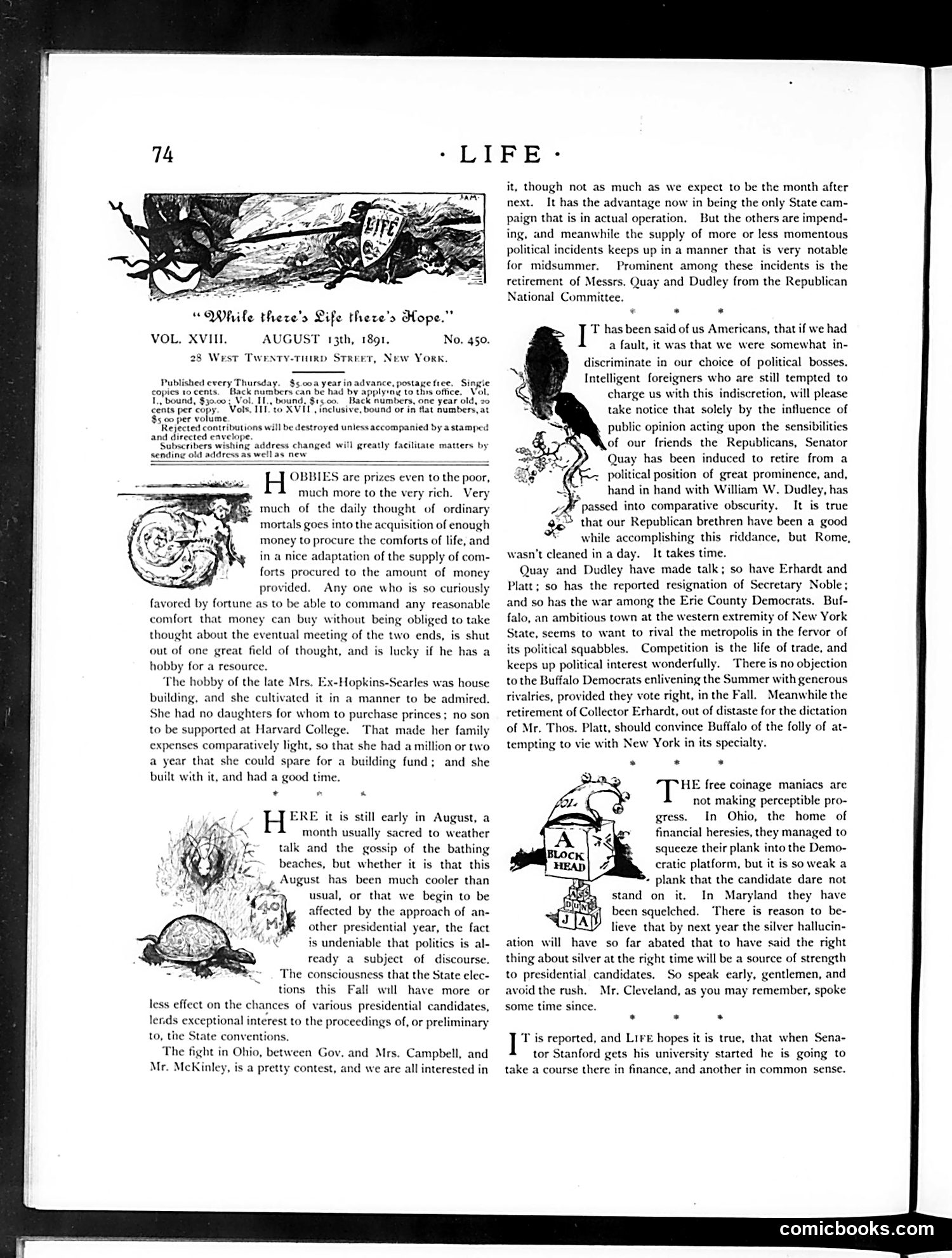 Life — August 13, 1891 — page 4: Life, 1891-08-13