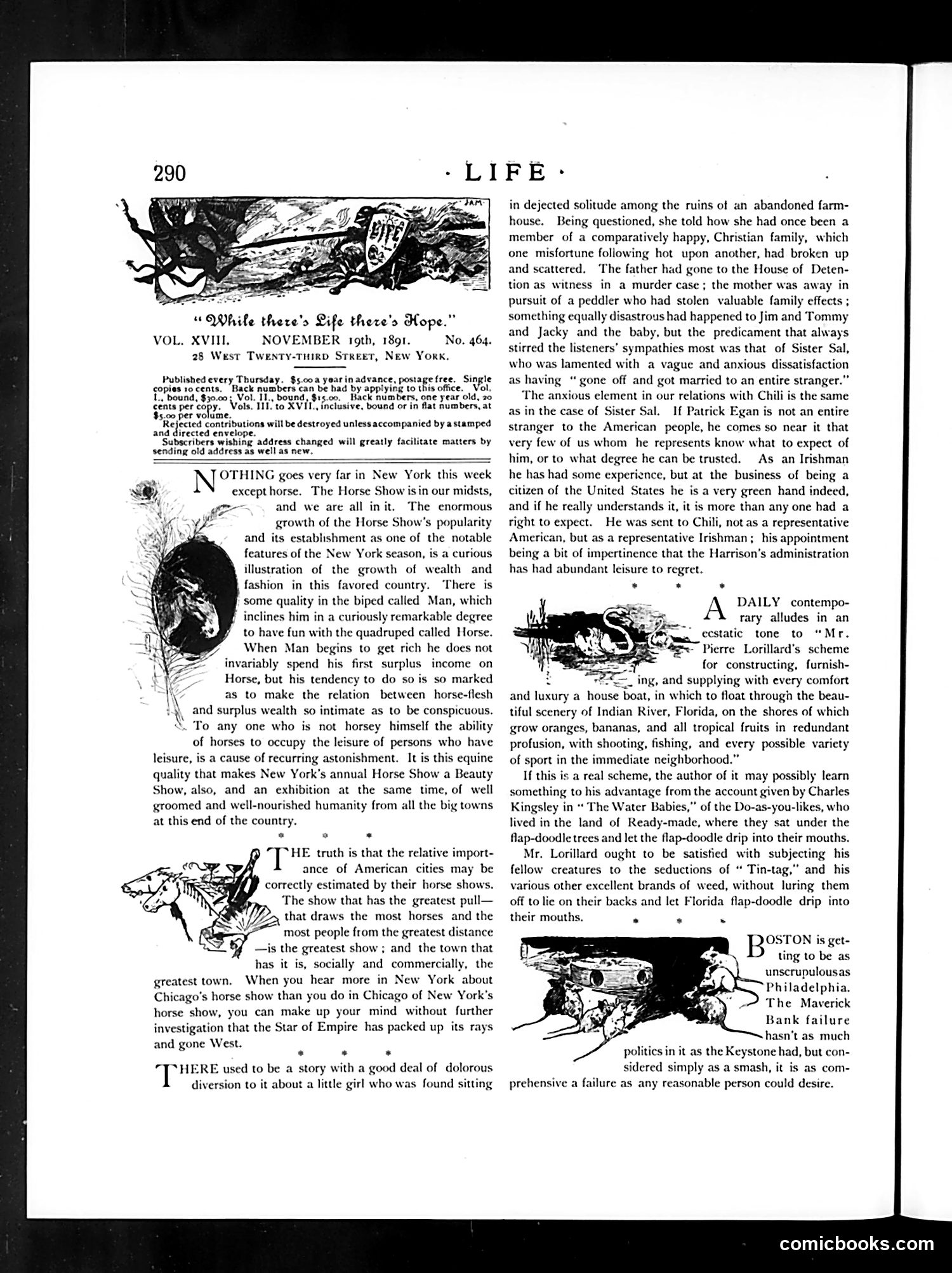 Life — November 19, 1891 — page 6: Life, 1891-11-19