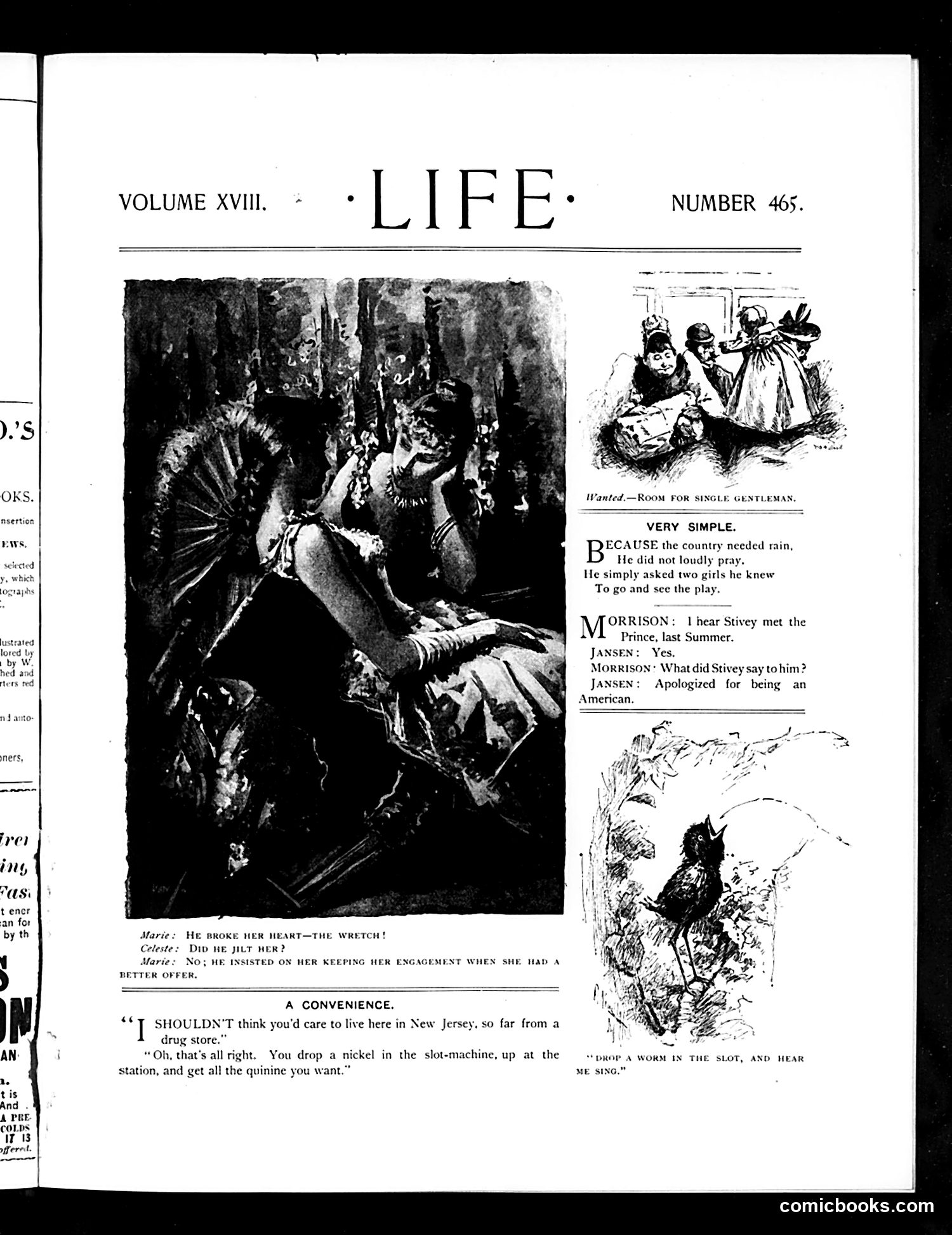 Life — November 26, 1891 — page 3: Life, 1891-11-26