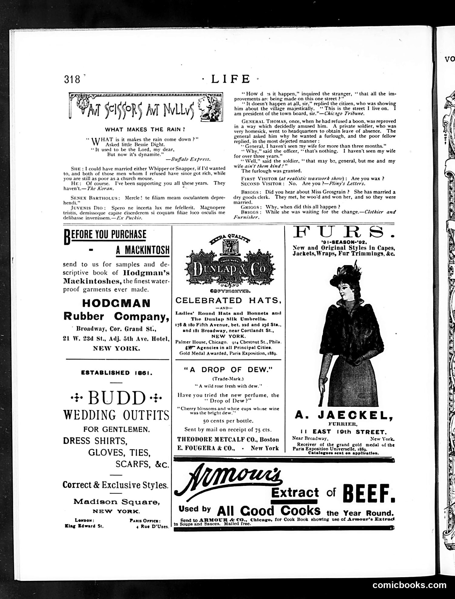 Life — November 26, 1891 — page 14: Life, 1891-11-26