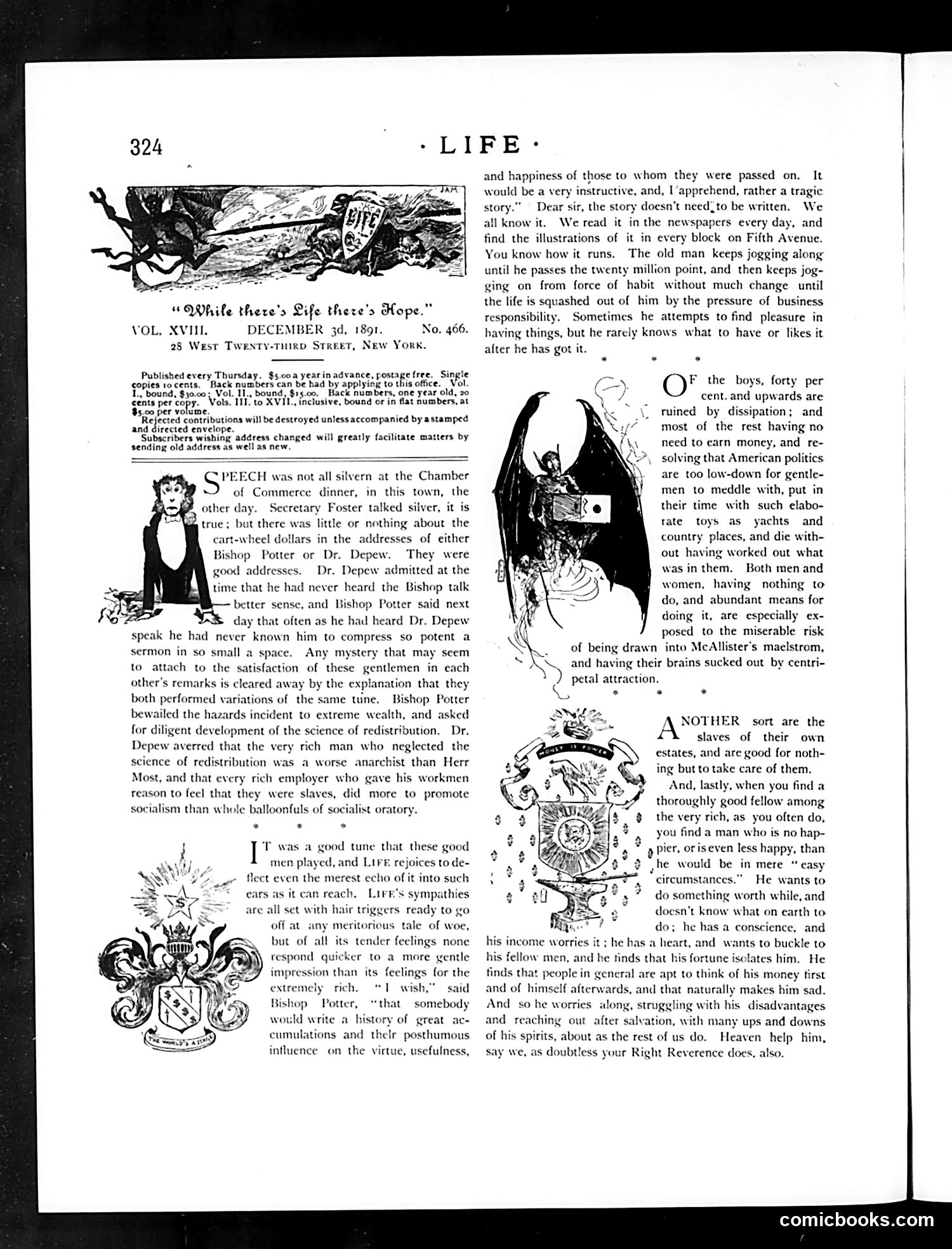 Life — December 3, 1891 — page 4: Life, 1891-12-03