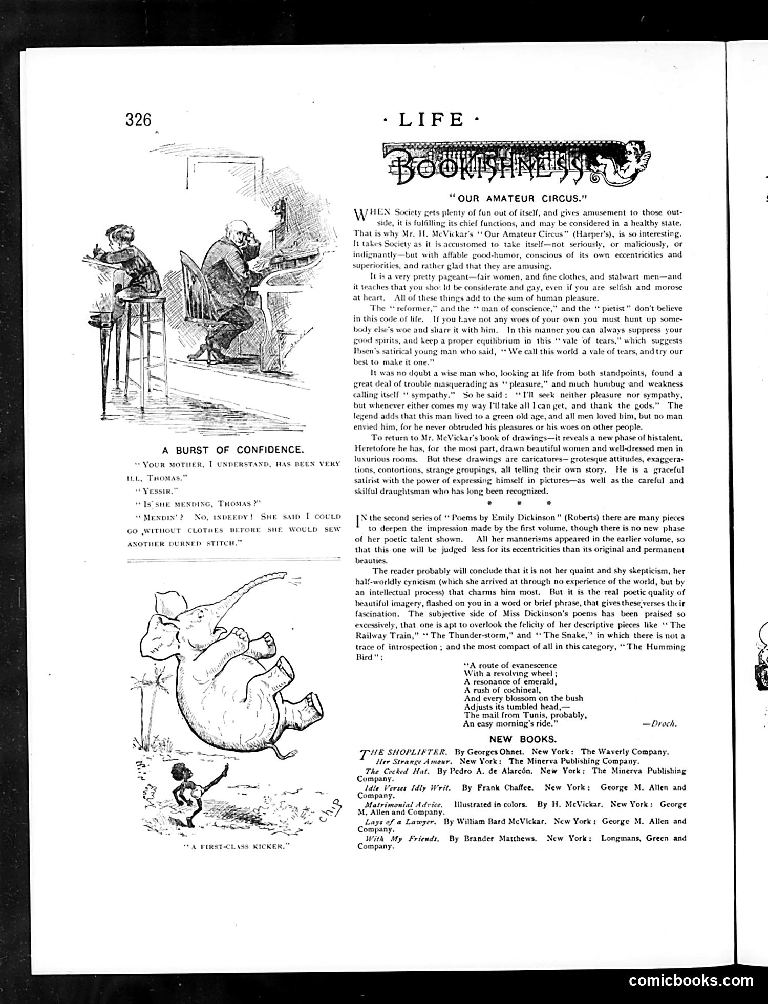 Life — December 3, 1891 — page 6: Life, 1891-12-03