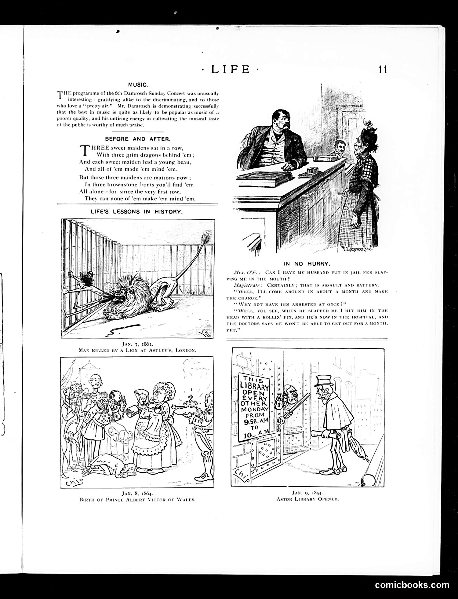 Life — January 7, 1892 — page 11: Life, 1892-01-07
