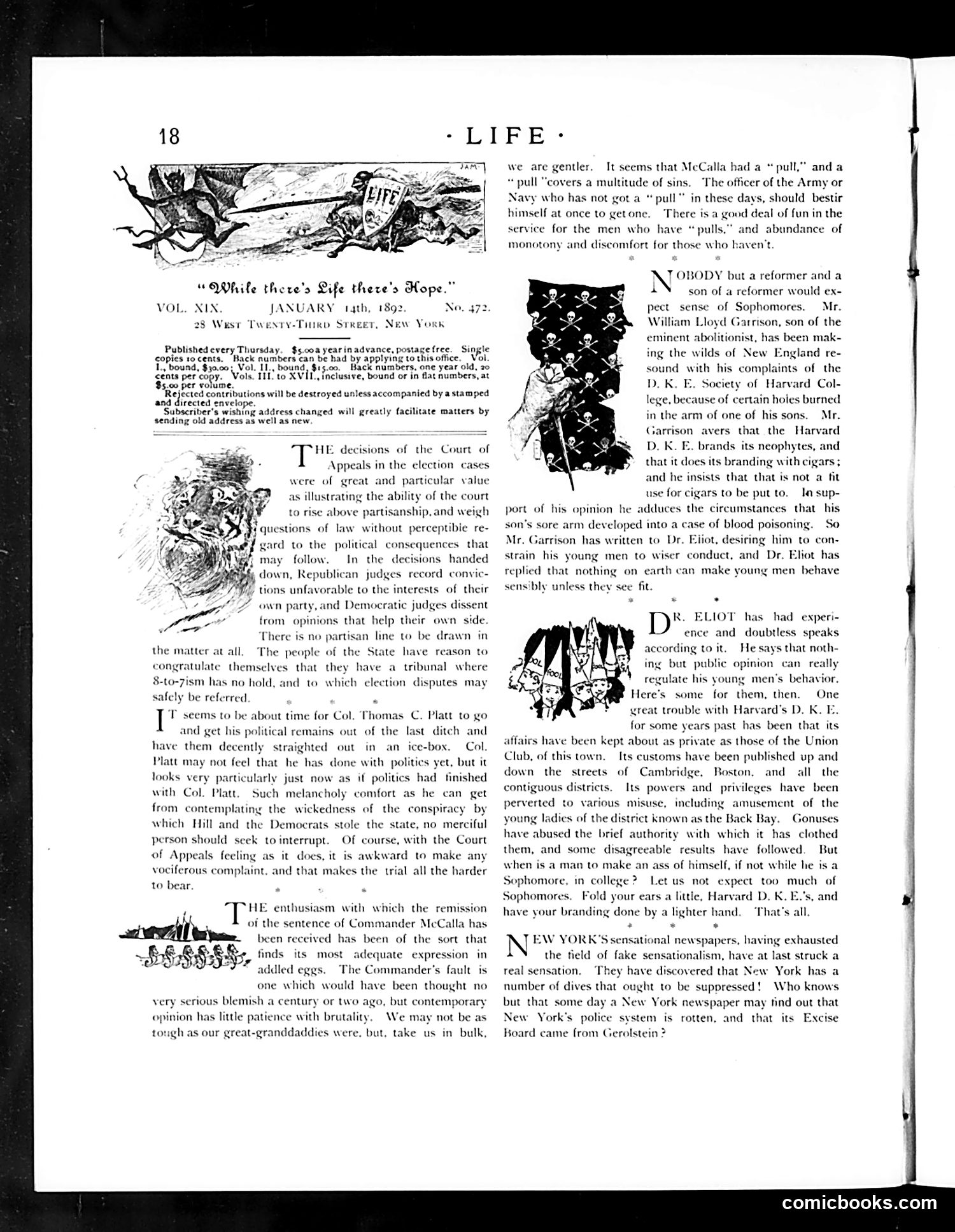 Life — January 14, 1892 — page 4: Life, 1892-01-14