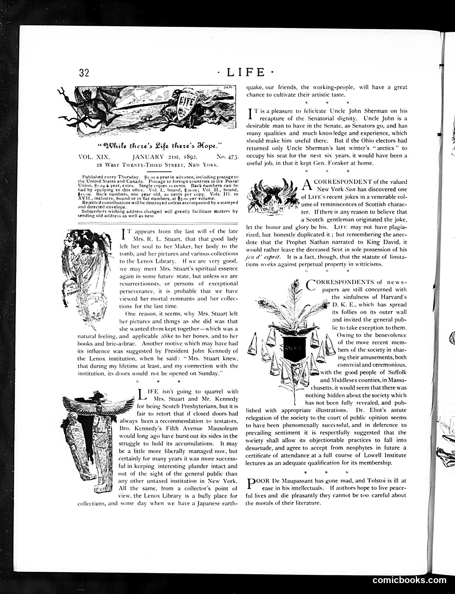 Life — January 21, 1892 — page 4: Life, 1892-01-21