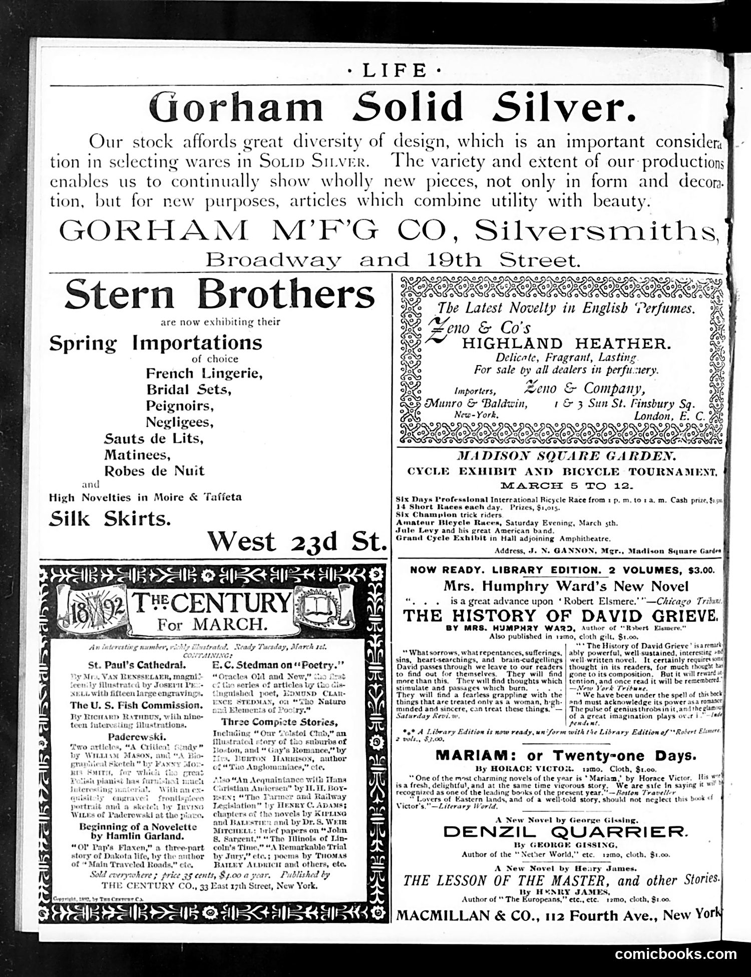Life — March 3, 1892 — page 2: Life, 1892-03-03