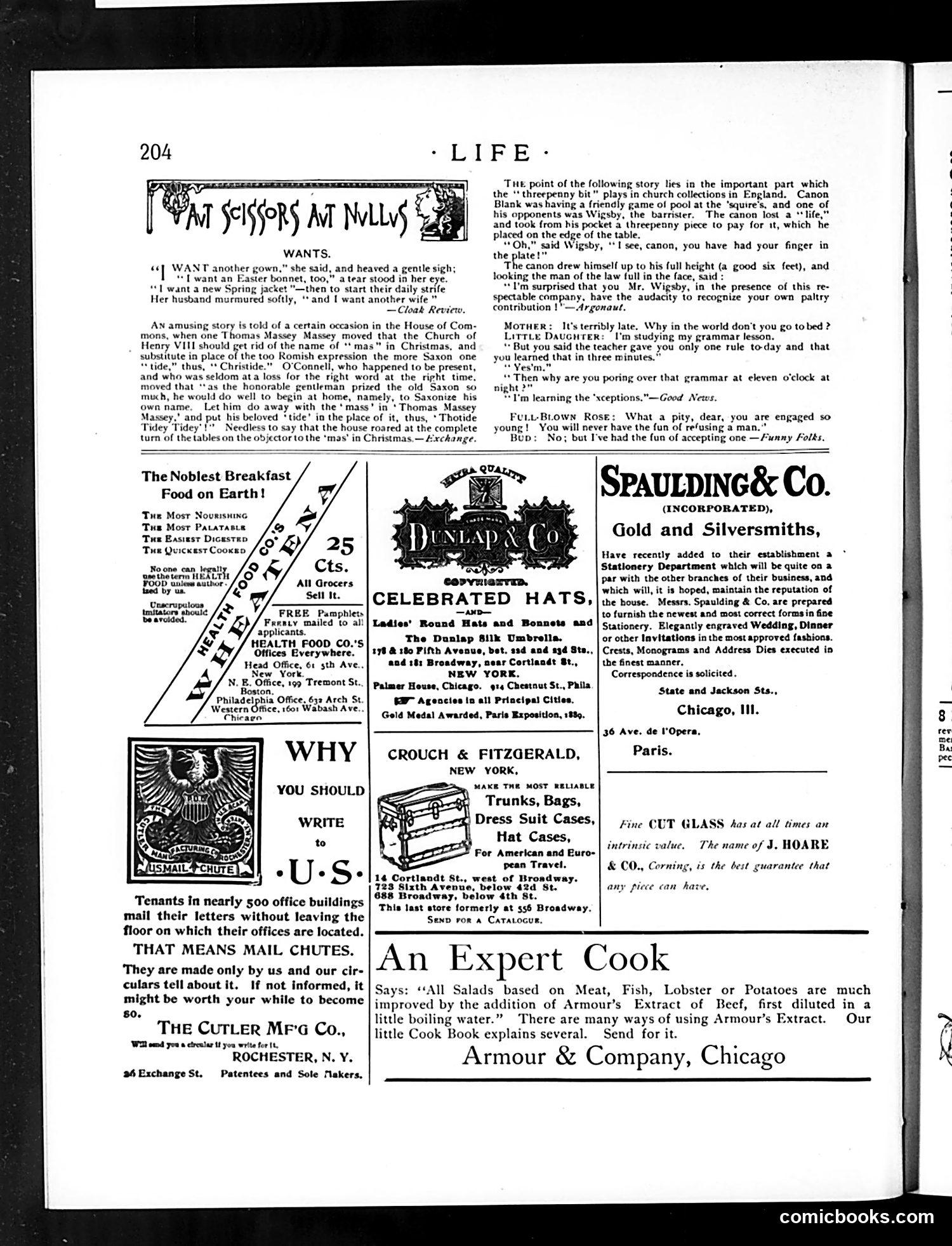 Life — March 31, 1892 — page 14: Life, 1892-03-31