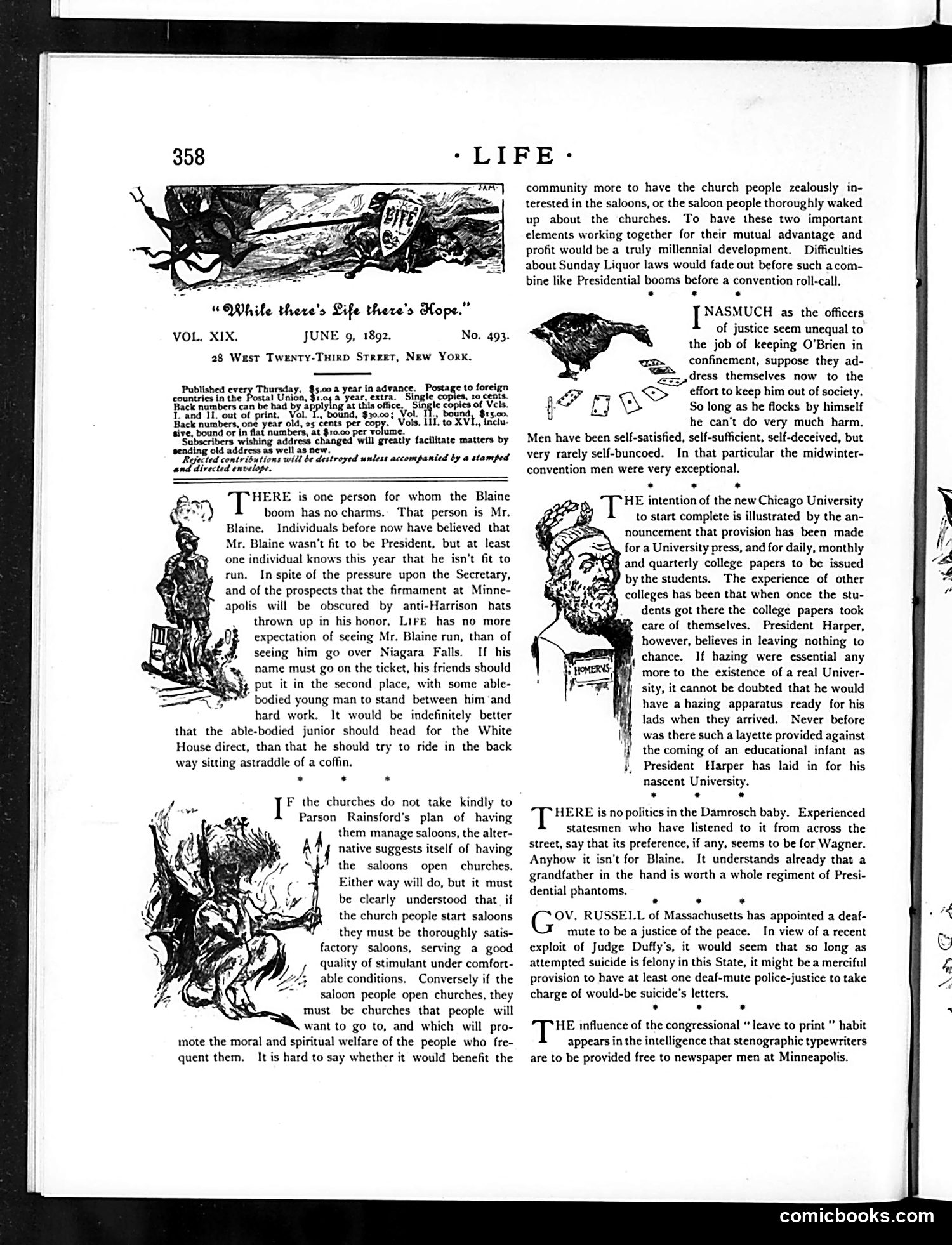 Life — June 9, 1892 — page 4: Life, 1892-06-09