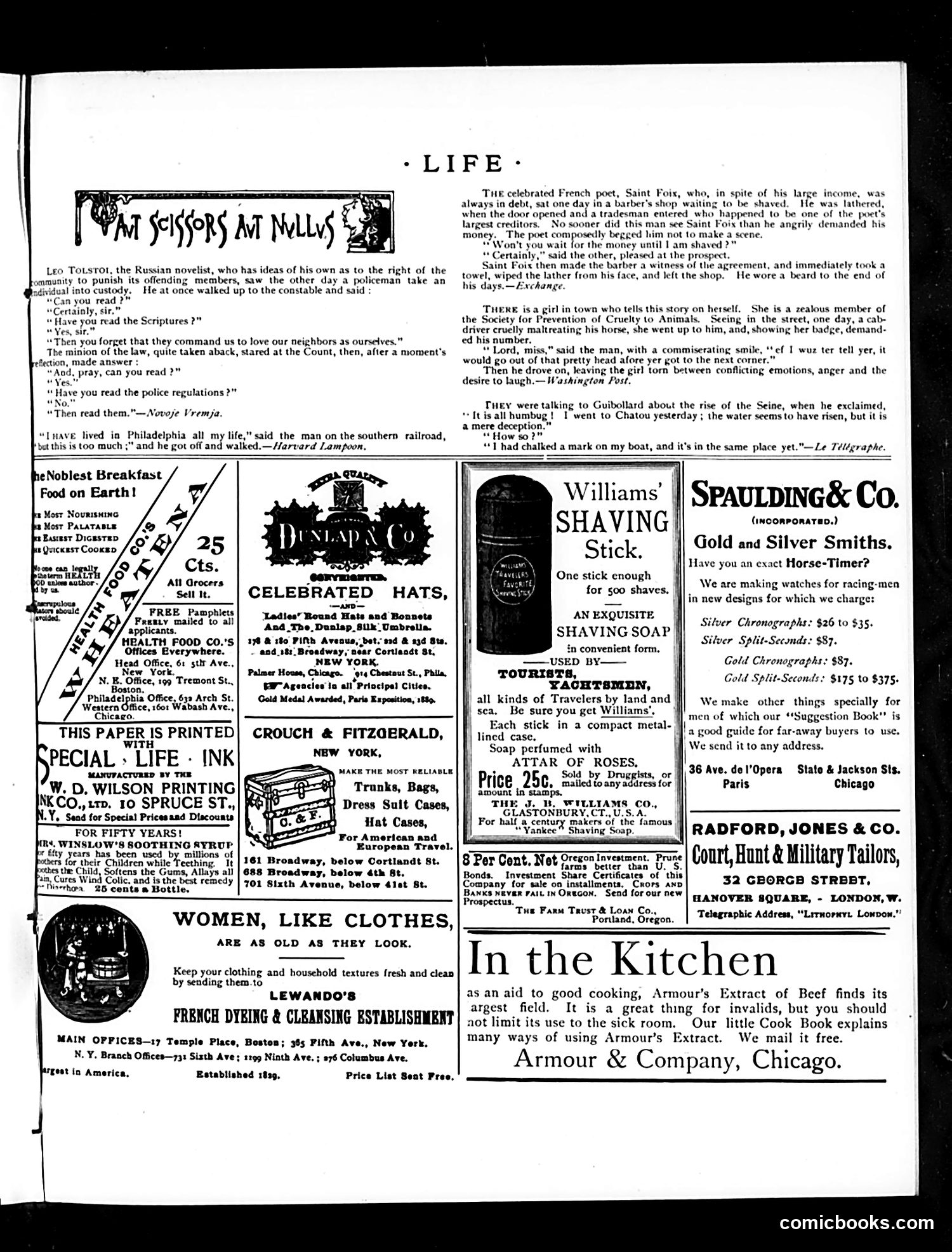 Life — June 9, 1892 — page 13: Life, 1892-06-09
