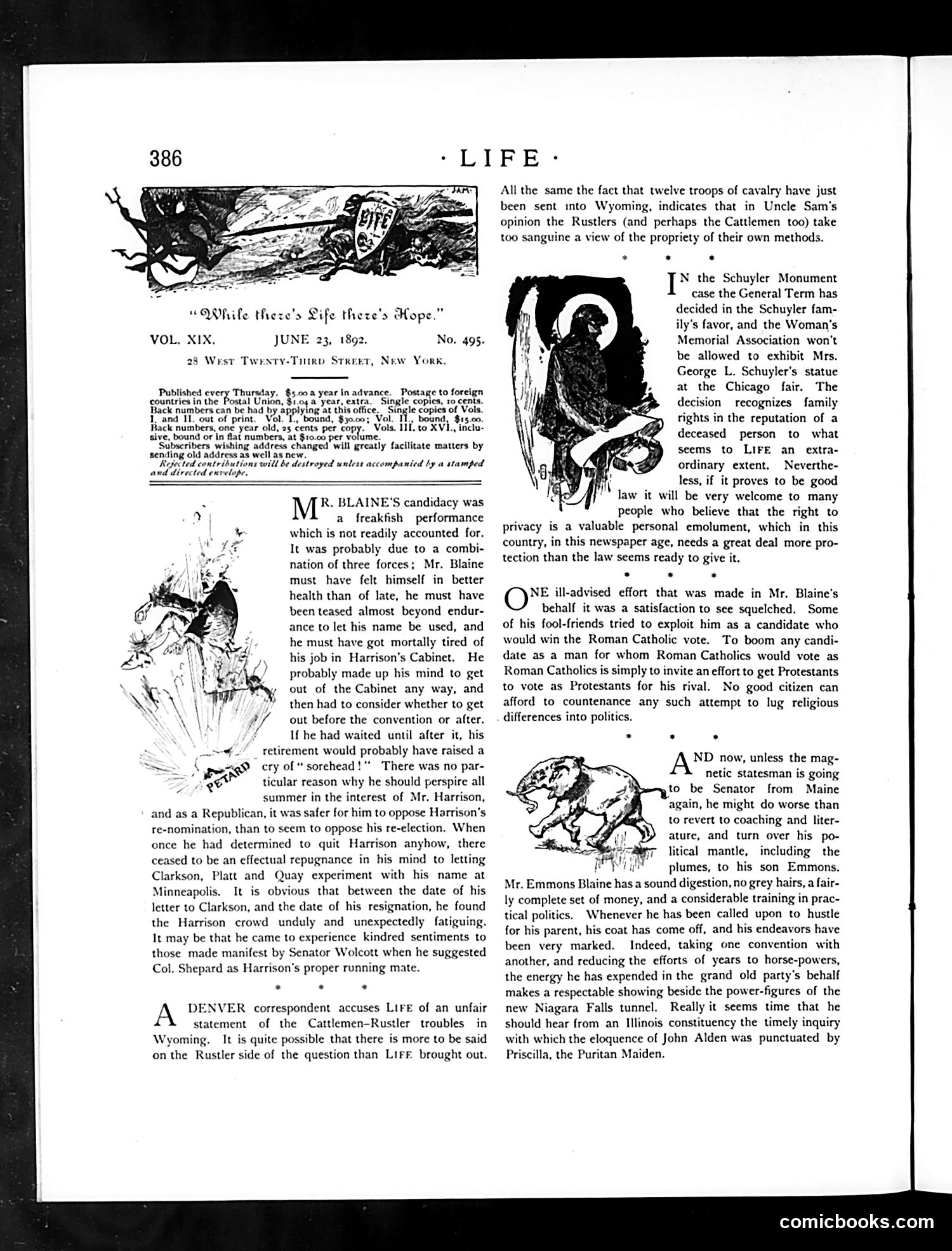 Life — June 23, 1892 — page 4: Life, 1892-06-23