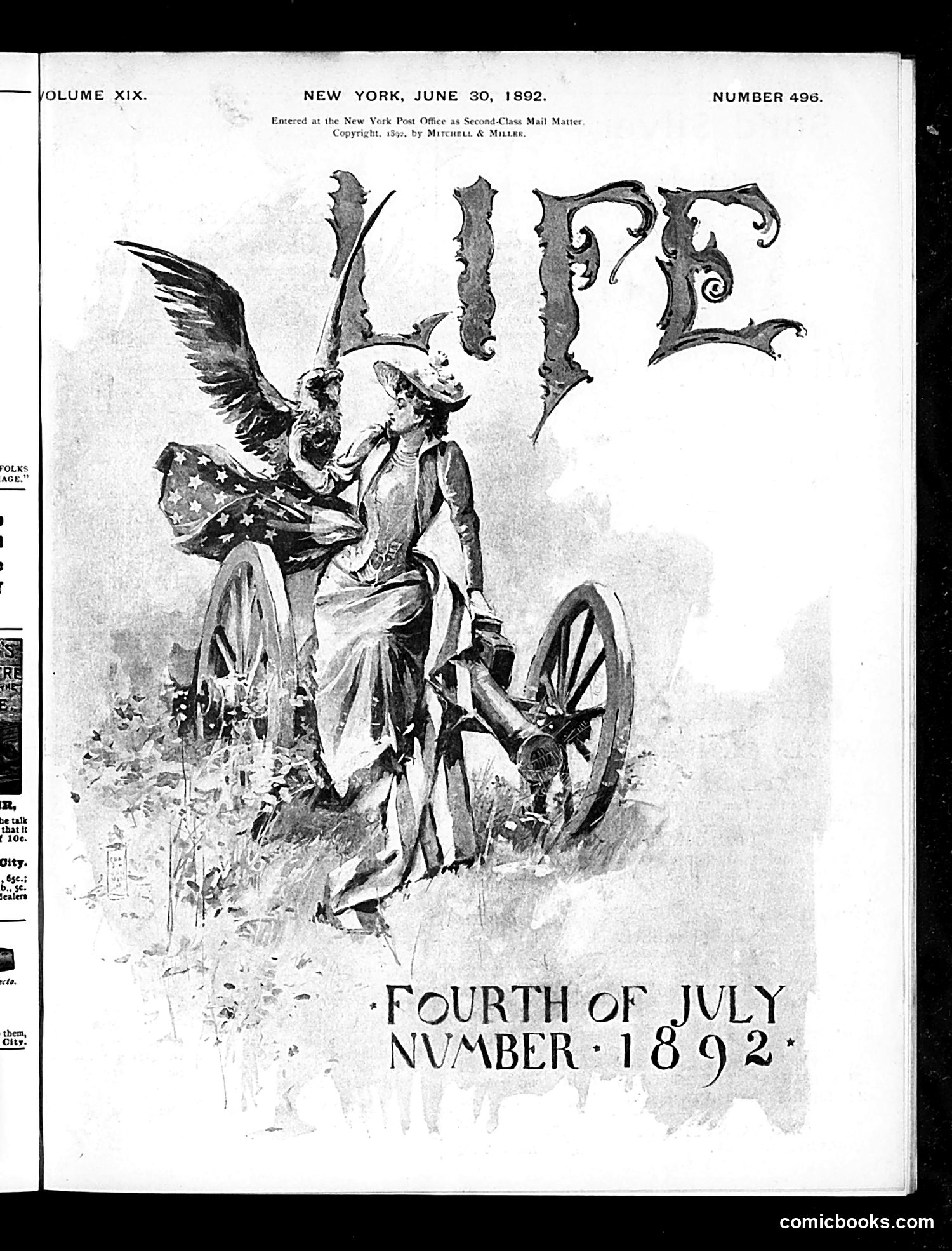 Life — June 30, 1892 — page 1: Life, 1892-06-30
