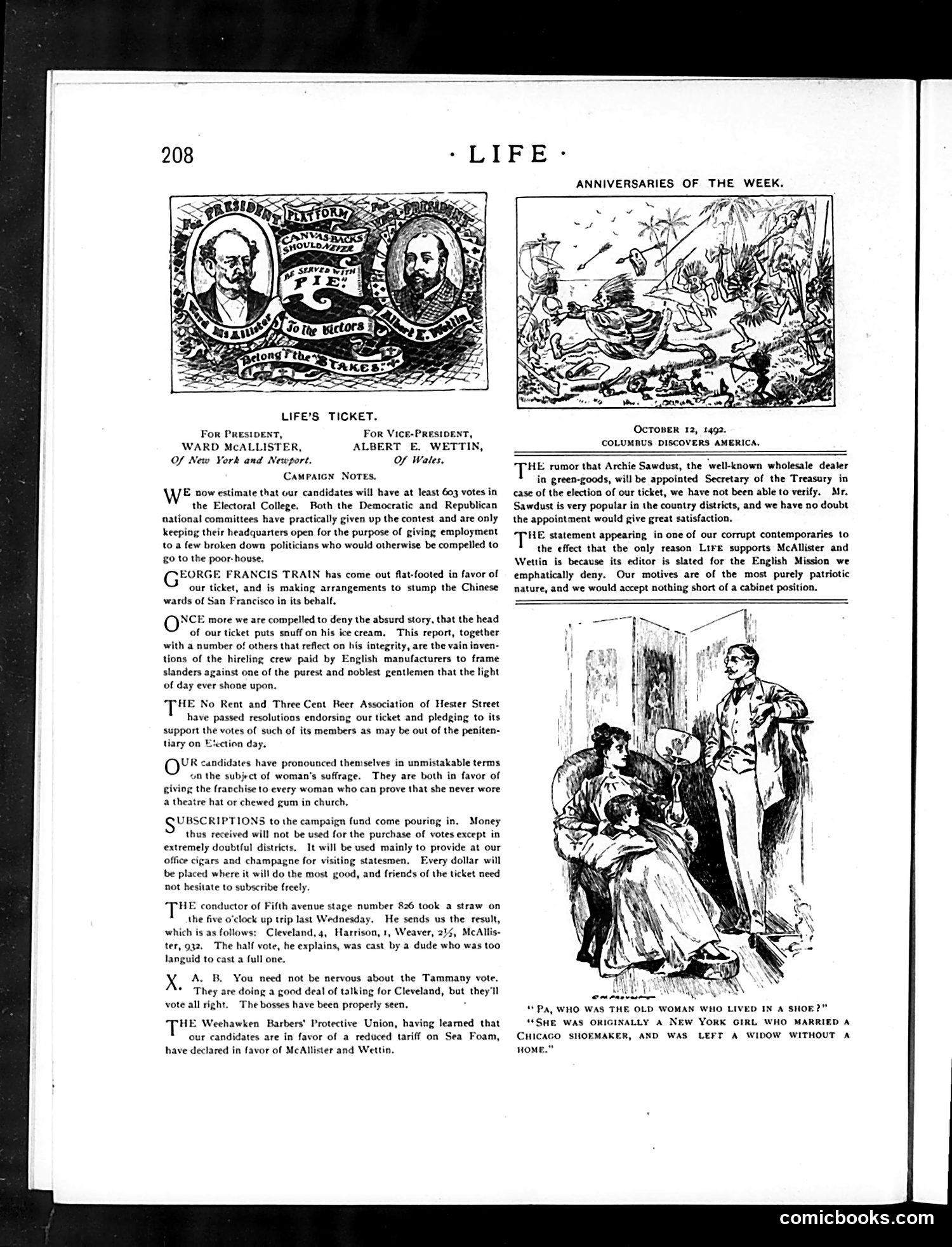 Life — October 13, 1892 — page 12: Life, 1892-10-13