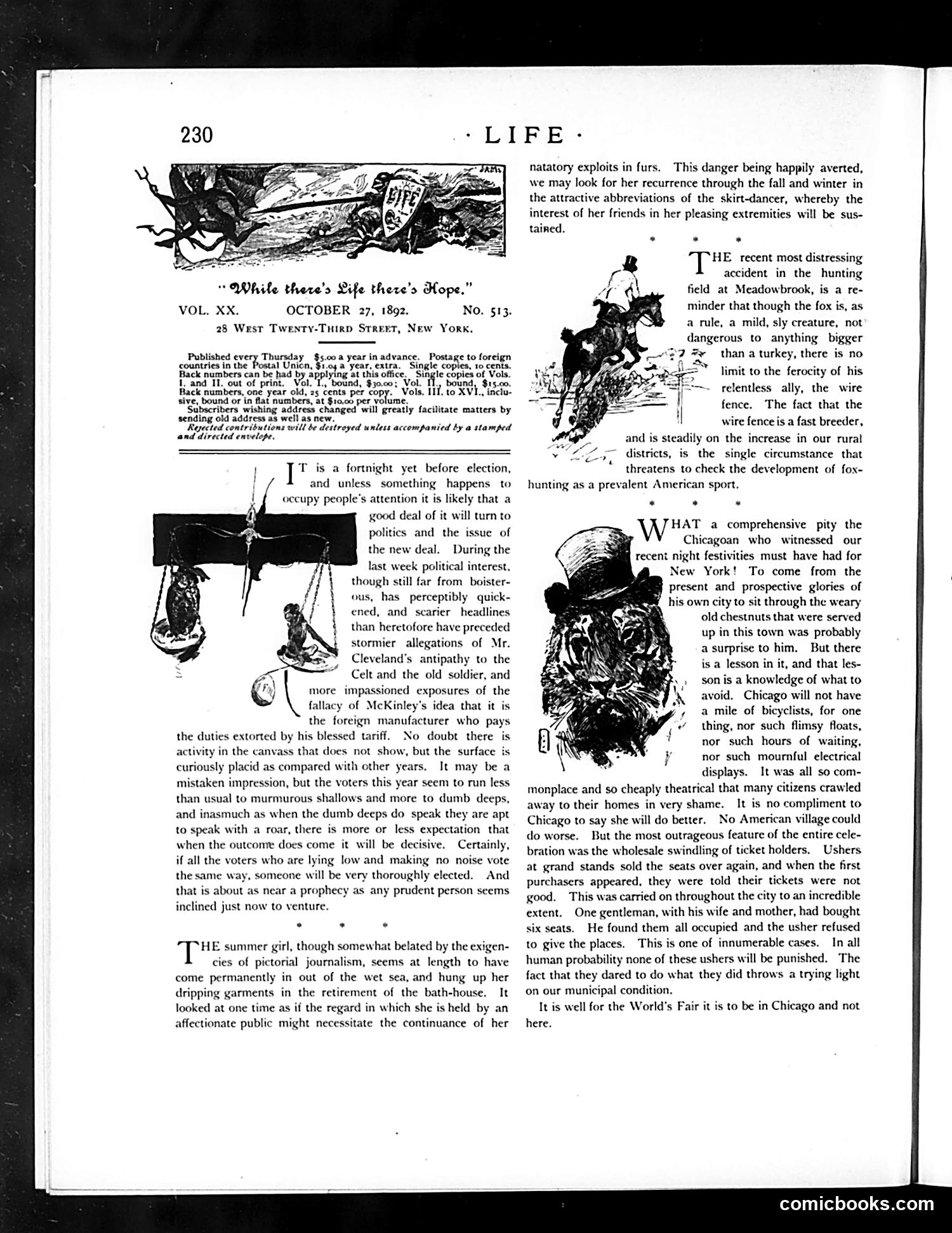 Life — October 27, 1892 — page 4: Life, 1892-10-27